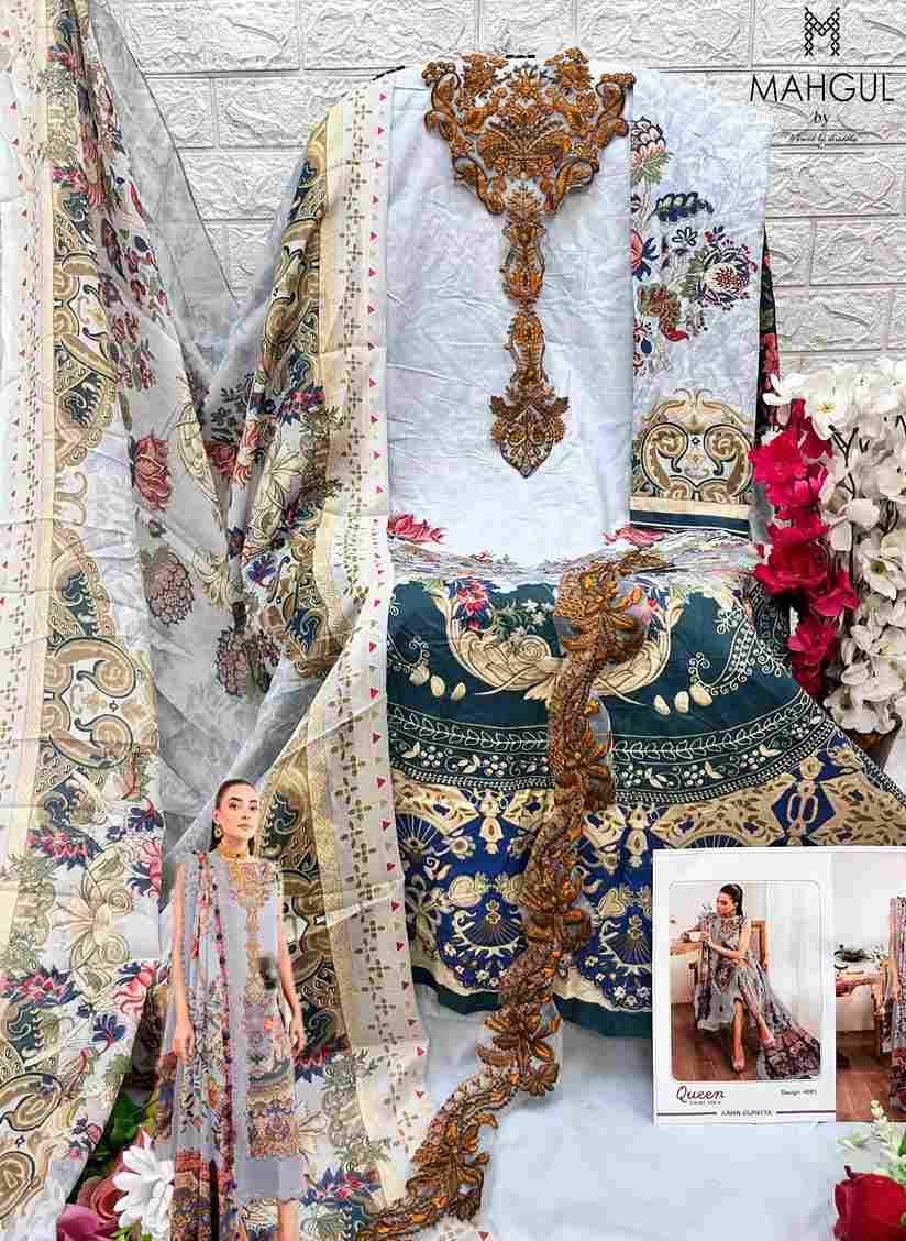 Queen Court Vol-4 By Mahgul 4001 To 4004 Series Designer Pakistani Suits Beautiful Stylish Fancy Colorful Party Wear & Occasional Wear Lawn Cotton Dresses At Wholesale Price