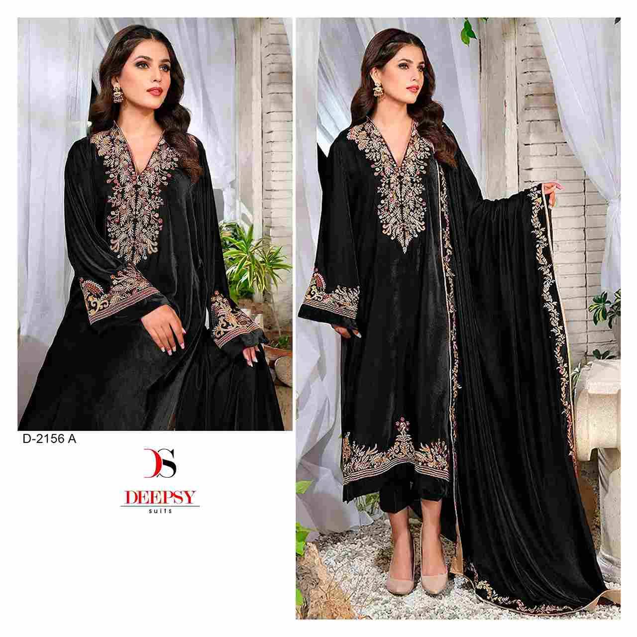 Deepsy Hit Design 2156 Colours By Deepsy Suits 2156-A To 2156-C Series Pakistani Suits Beautiful Fancy Colorful Stylish Party Wear & Occasional Wear Velvet Embroidery Dresses At Wholesale Price