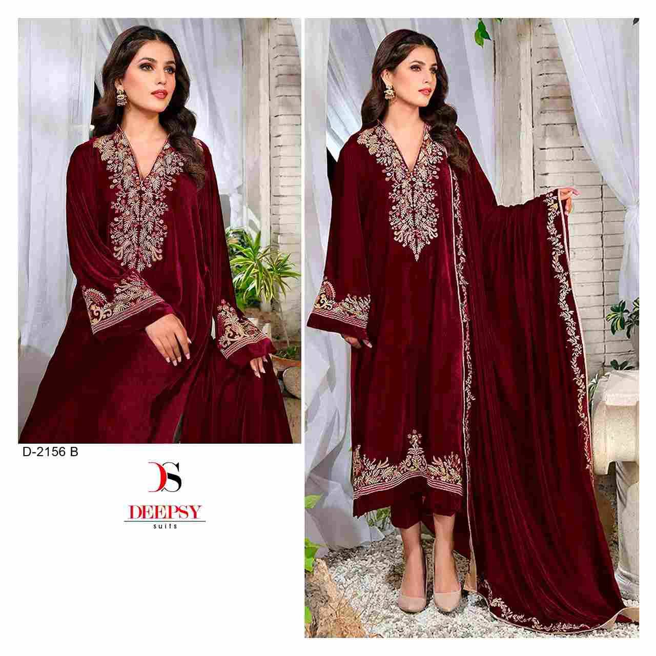 Deepsy Hit Design 2156 Colours By Deepsy Suits 2156-A To 2156-C Series Pakistani Suits Beautiful Fancy Colorful Stylish Party Wear & Occasional Wear Velvet Embroidery Dresses At Wholesale Price