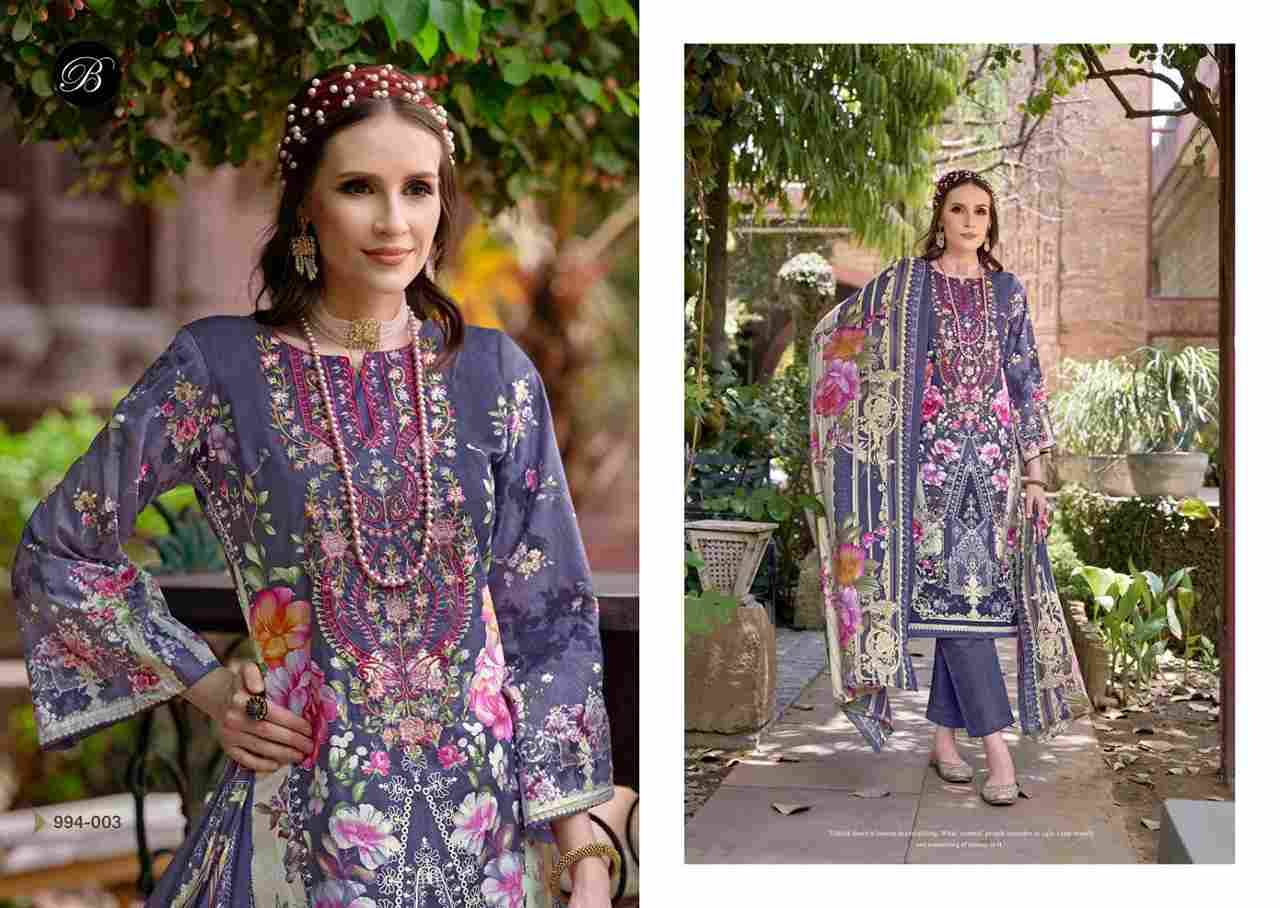 Naira Vol-80 By Belliza 994-001 To 994-008 Series Beautiful Festive Suits Stylish Fancy Colorful Casual Wear & Ethnic Wear Pure Cotton Print Dresses At Wholesale Price