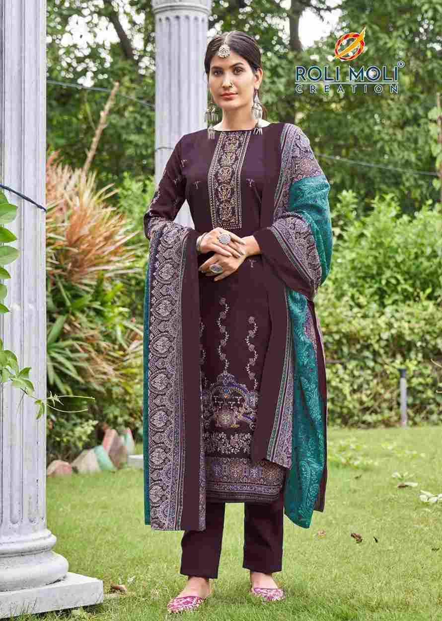 Fitoor By Roli Moli 1001 To 1008 Series Beautiful Stylish Festive Suits Fancy Colorful Casual Wear & Ethnic Wear & Ready To Wear Pashmina Dresses At Wholesale Price