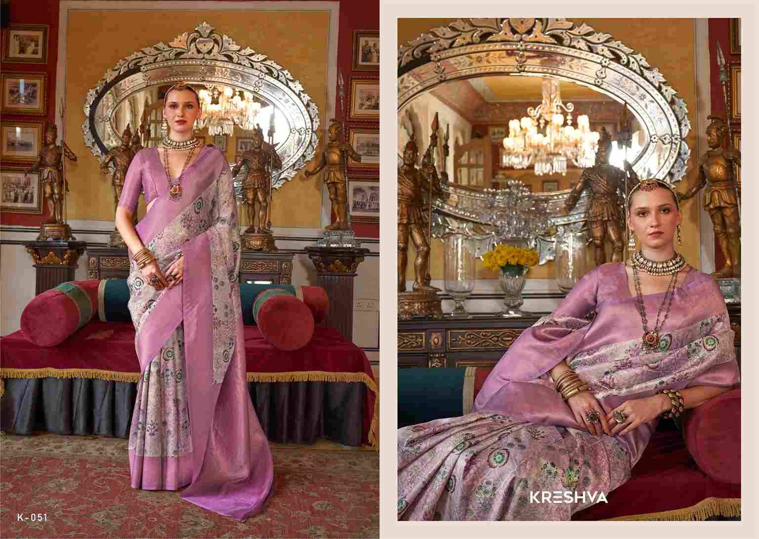 Saatvik Vol-4 By Kreshva 044 To 051 Series Indian Traditional Wear Collection Beautiful Stylish Fancy Colorful Party Wear & Occasional Wear Tussar Silk Sarees At Wholesale Price