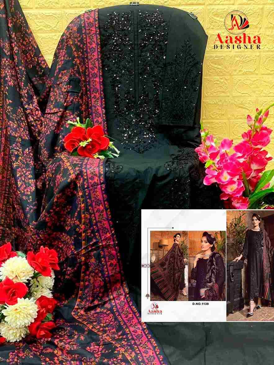 Aasha Hit Design 1139 By Aasha Designer Wholesale Designer Pakistani Suits Collection Beautiful Stylish Fancy Colorful Party Wear & Occasional Wear Heavy Rayon Dresses At Wholesale Price