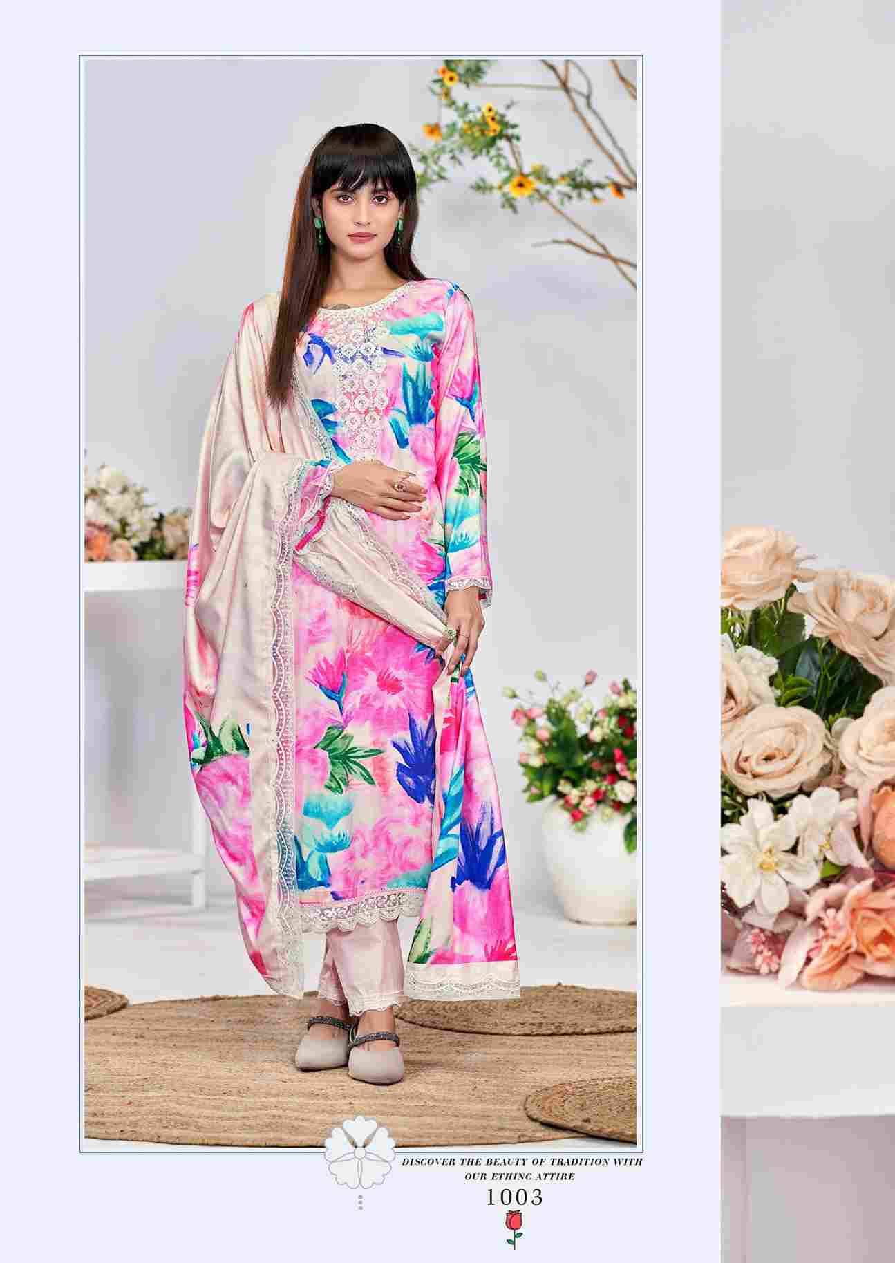 Kashmiri Garden By The Hermitage Shop 1001 To 1006 Series Festive Suits Beautiful Fancy Colorful Stylish Party Wear & Occasional Wear Pure Viscose Lawn Dresses At Wholesale Price
