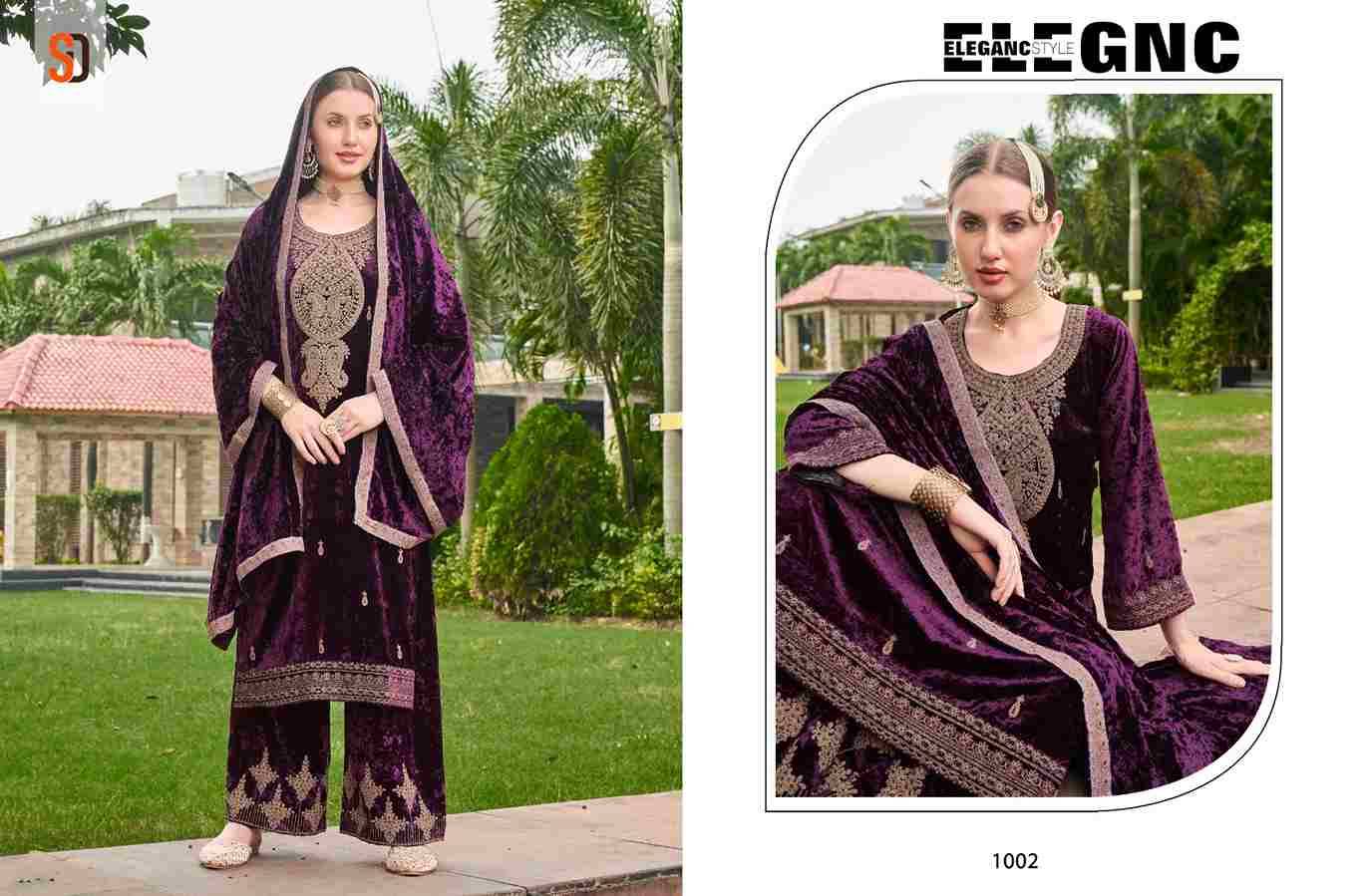 Begum By Shraddha Designer 1001 To 1004 Series Beautiful Pakistani Suits Colorful Stylish Fancy Casual Wear & Ethnic Wear Pure Velvet Dresses At Wholesale Price