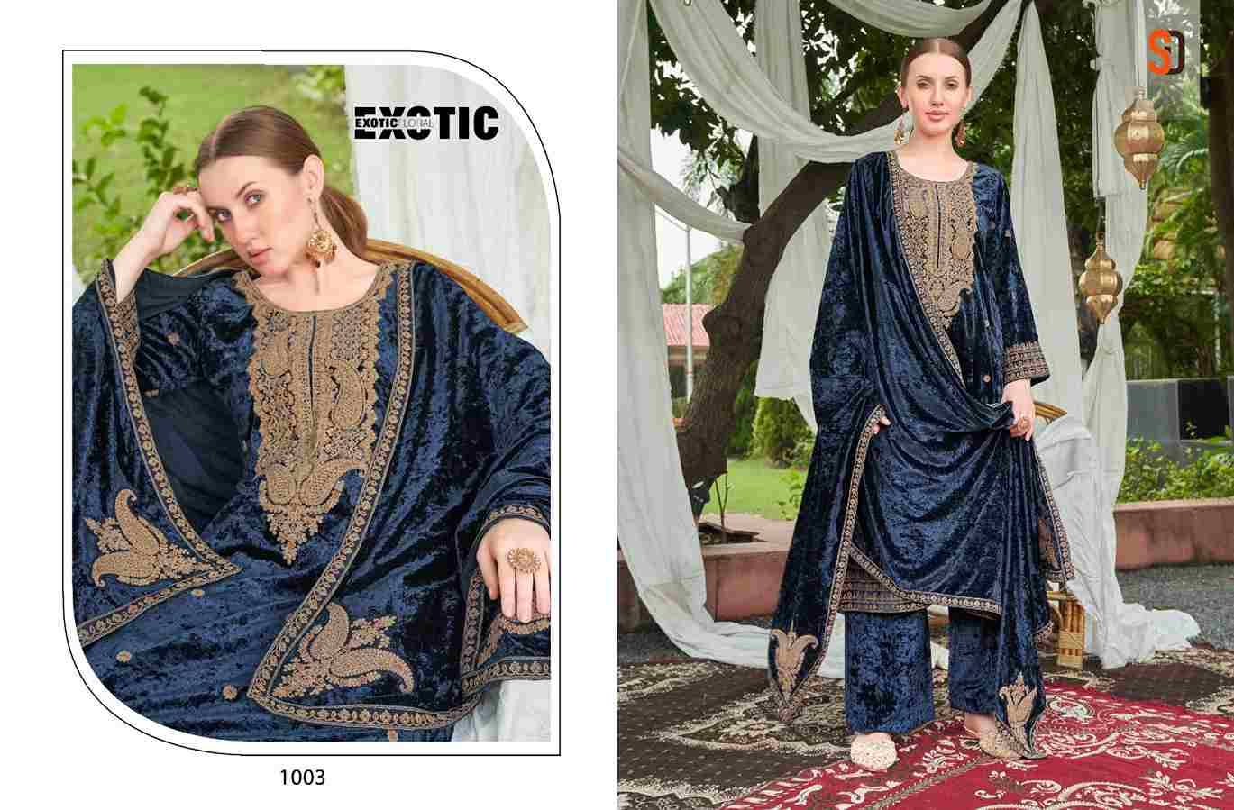 Begum By Shraddha Designer 1001 To 1004 Series Beautiful Pakistani Suits Colorful Stylish Fancy Casual Wear & Ethnic Wear Pure Velvet Dresses At Wholesale Price