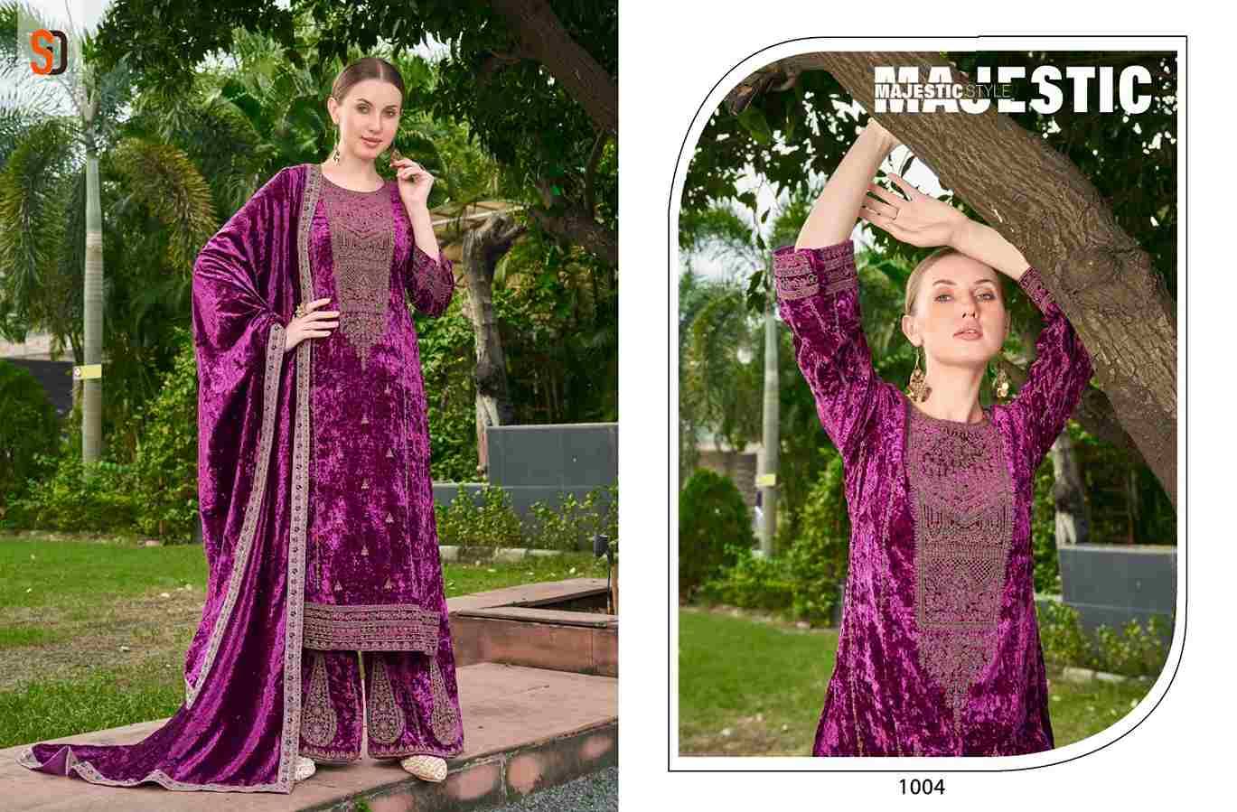 Begum By Shraddha Designer 1001 To 1004 Series Beautiful Pakistani Suits Colorful Stylish Fancy Casual Wear & Ethnic Wear Pure Velvet Dresses At Wholesale Price