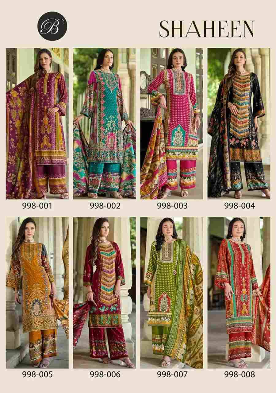 Shaheen By Belliza 998-001 To 998-008 Series Beautiful Festive Suits Stylish Fancy Colorful Casual Wear & Ethnic Wear Pure Viscose Rayon Print Dresses At Wholesale Price