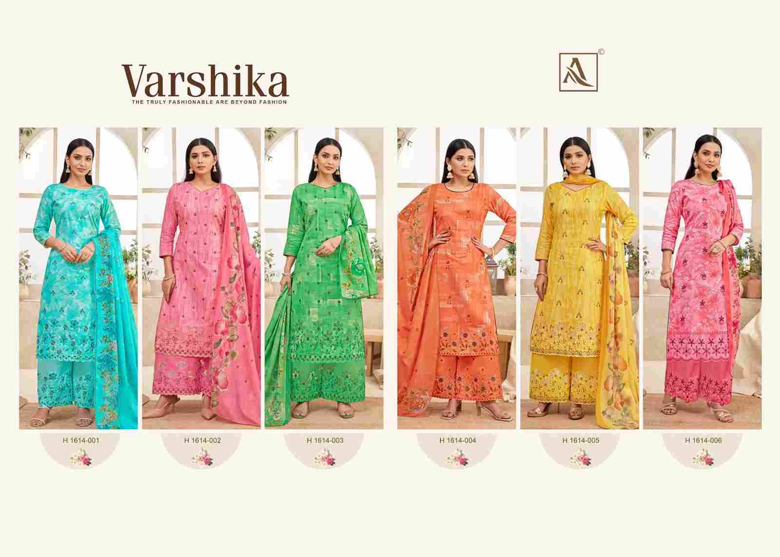 Varshika By Alok Suit 1614-001 To 1614-006 Series Beautiful Festive Suits Colorful Stylish Fancy Casual Wear & Ethnic Wear Pure Cambric Cotton Dresses At Wholesale Price