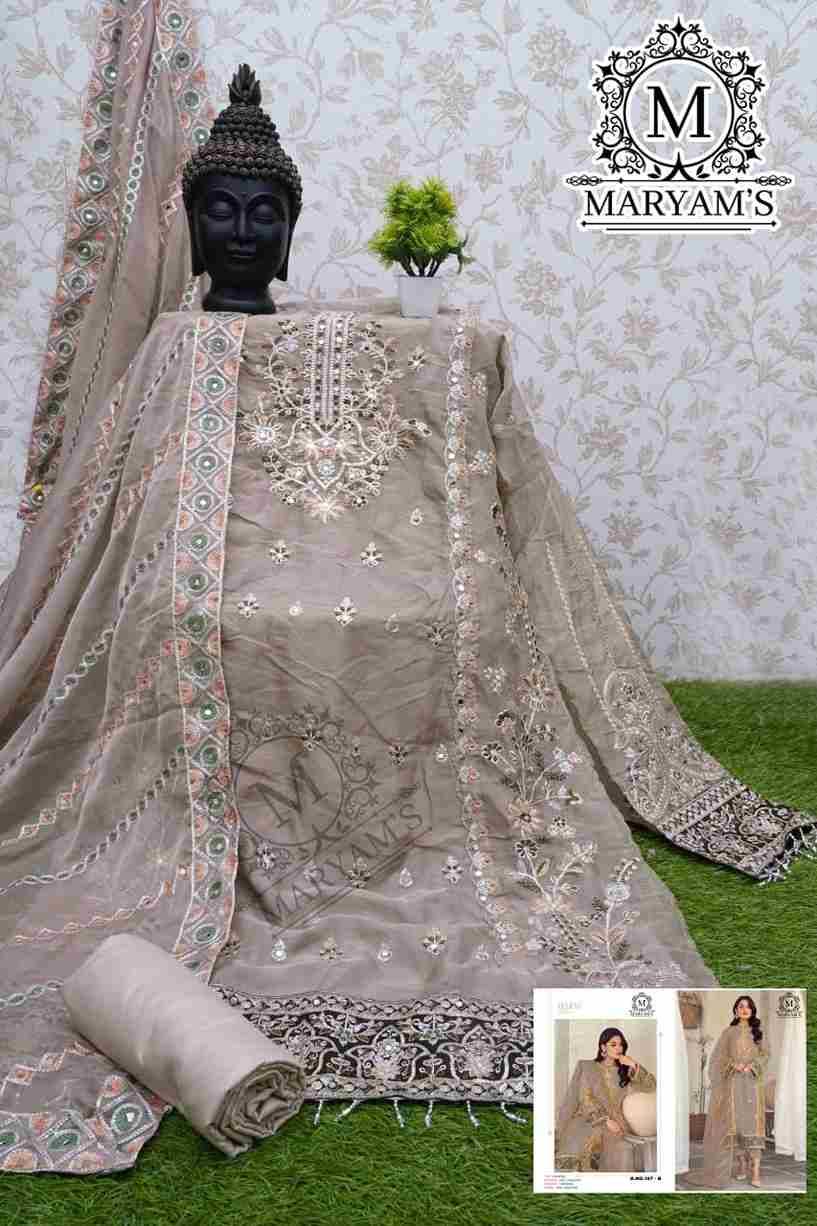 Maryams 167 Colours By Maryams 167-A To 167-E Series Pakistani Suits Beautiful Fancy Colorful Stylish Party Wear & Occasional Wear Soft Organza Embroidery Dresses At Wholesale Price