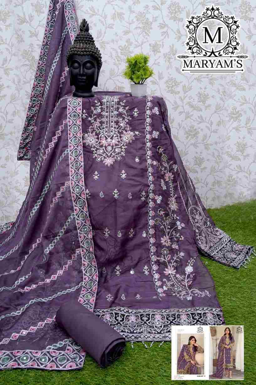 Maryams 167 Colours By Maryams 167-A To 167-E Series Pakistani Suits Beautiful Fancy Colorful Stylish Party Wear & Occasional Wear Soft Organza Embroidery Dresses At Wholesale Price