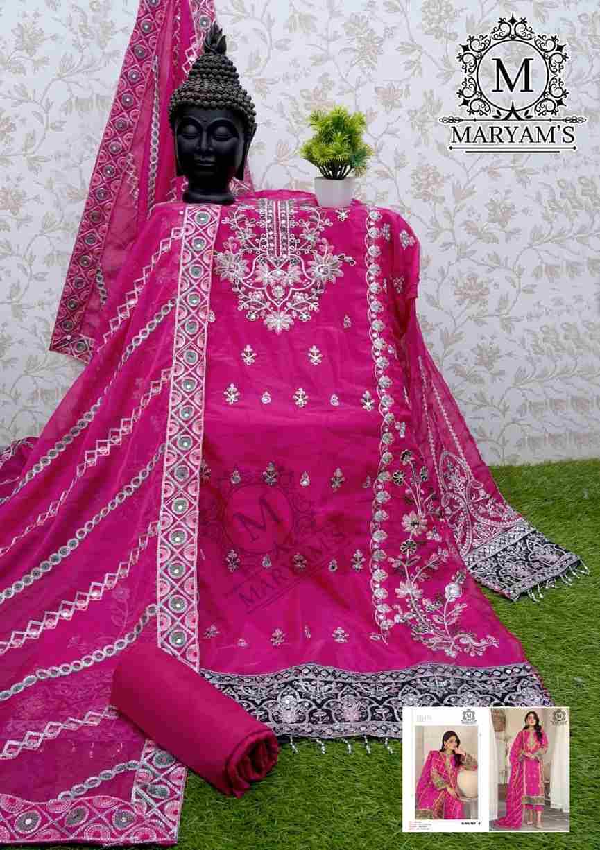 Maryams 167 Colours By Maryams 167-A To 167-E Series Pakistani Suits Beautiful Fancy Colorful Stylish Party Wear & Occasional Wear Soft Organza Embroidery Dresses At Wholesale Price