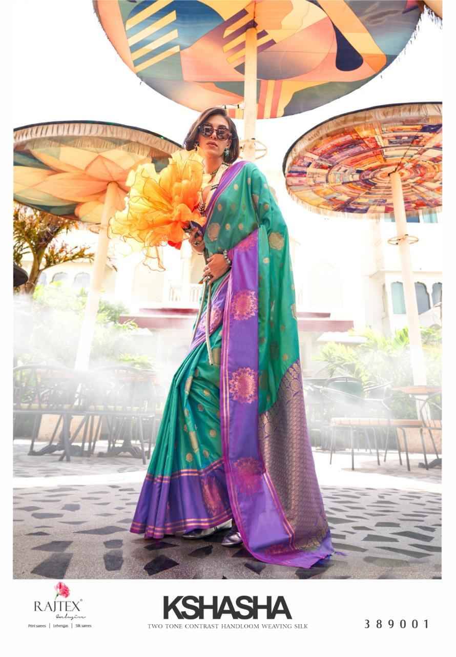 Kshasha By Raj Tex 389001 To 389006 Series Indian Traditional Wear Collection Beautiful Stylish Fancy Colorful Party Wear & Occasional Wear Silk Sarees At Wholesale Price