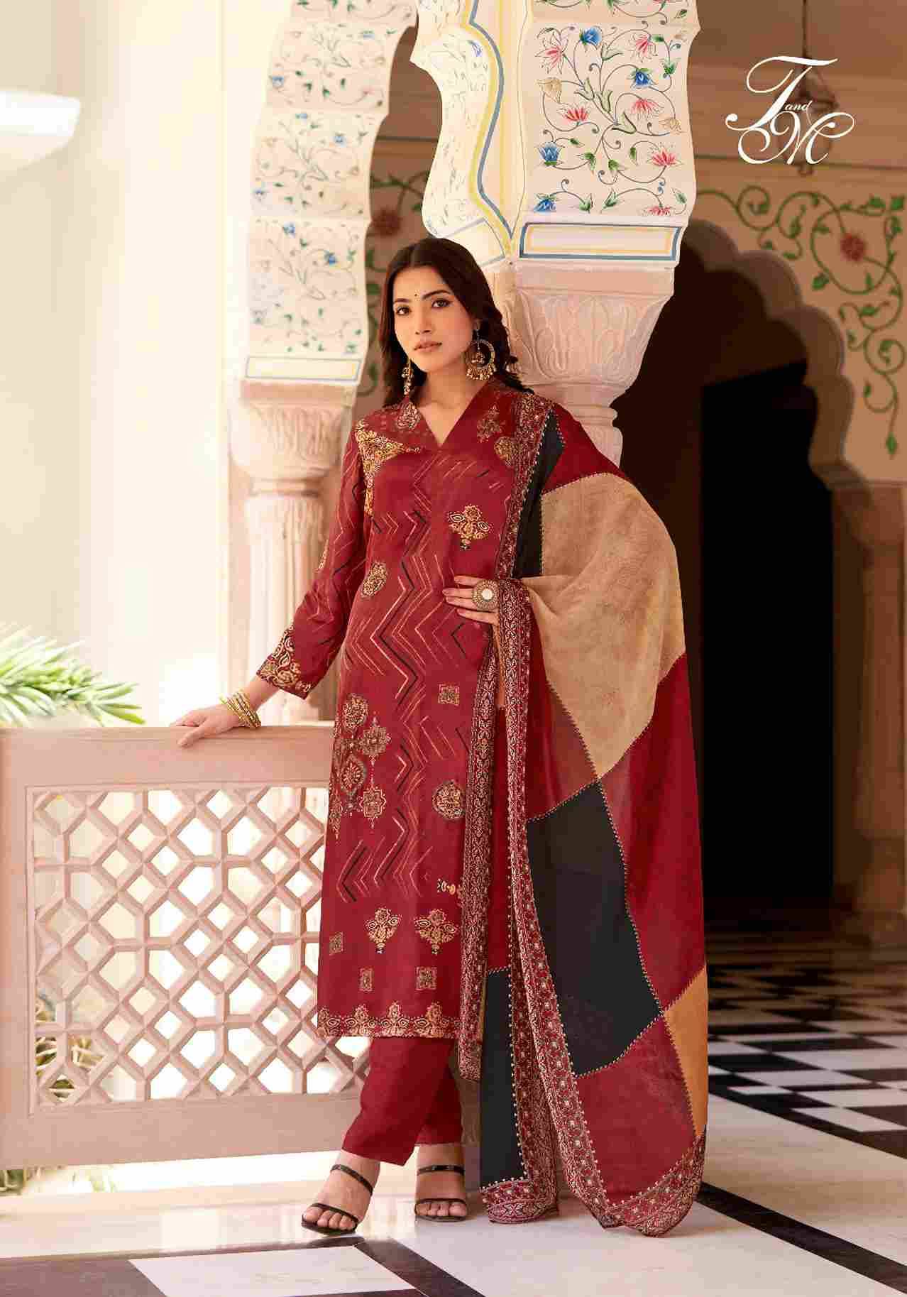 Shikha By T And M Designer Studio Beautiful Festive Suits Colorful Stylish Fancy Casual Wear & Ethnic Wear Pure Muslin Silk Dresses At Wholesale Price