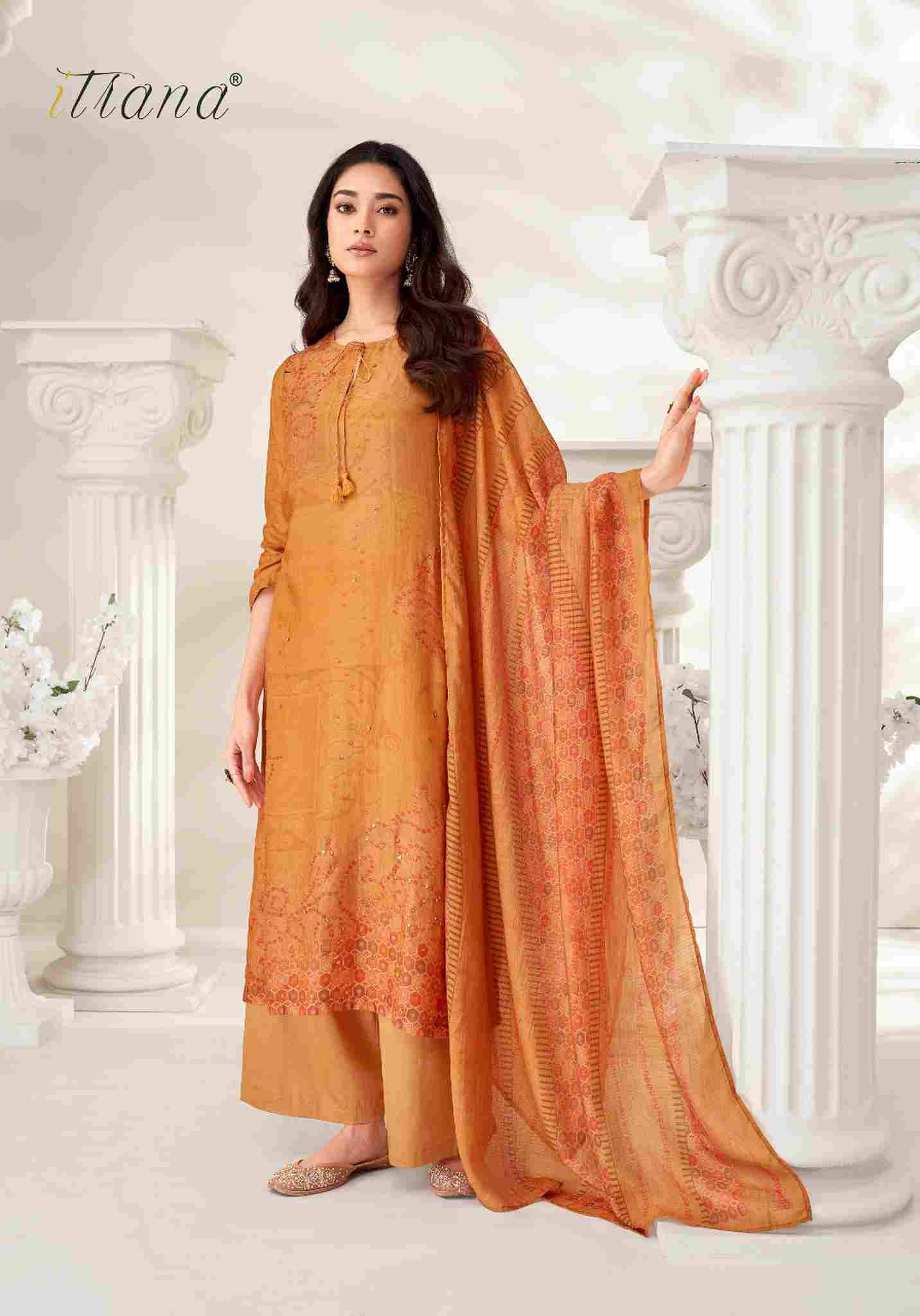 Prachi By Itrana Beautiful Festive Suits Colorful Stylish Fancy Casual Wear & Ethnic Wear Pure Muslin Silk Dresses At Wholesale Price