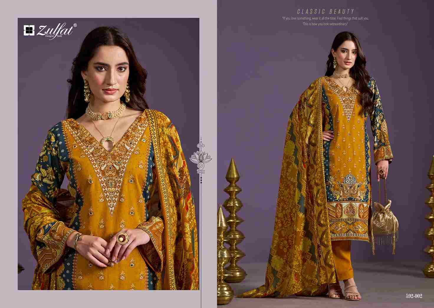 Aayat Vol-3 By Zulfat 592-001 To 592-006 Series Beautiful Festive Suits Stylish Fancy Colorful Casual Wear & Ethnic Wear Pure Rayon Print Dresses At Wholesale Price