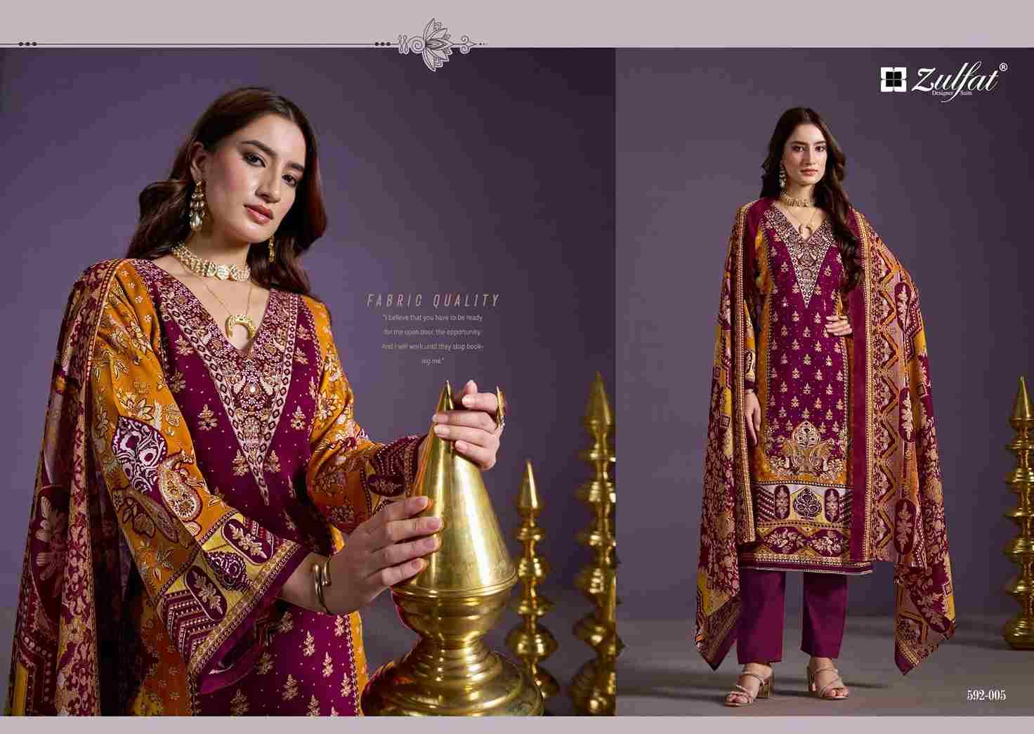 Aayat Vol-3 By Zulfat 592-001 To 592-006 Series Beautiful Festive Suits Stylish Fancy Colorful Casual Wear & Ethnic Wear Pure Rayon Print Dresses At Wholesale Price