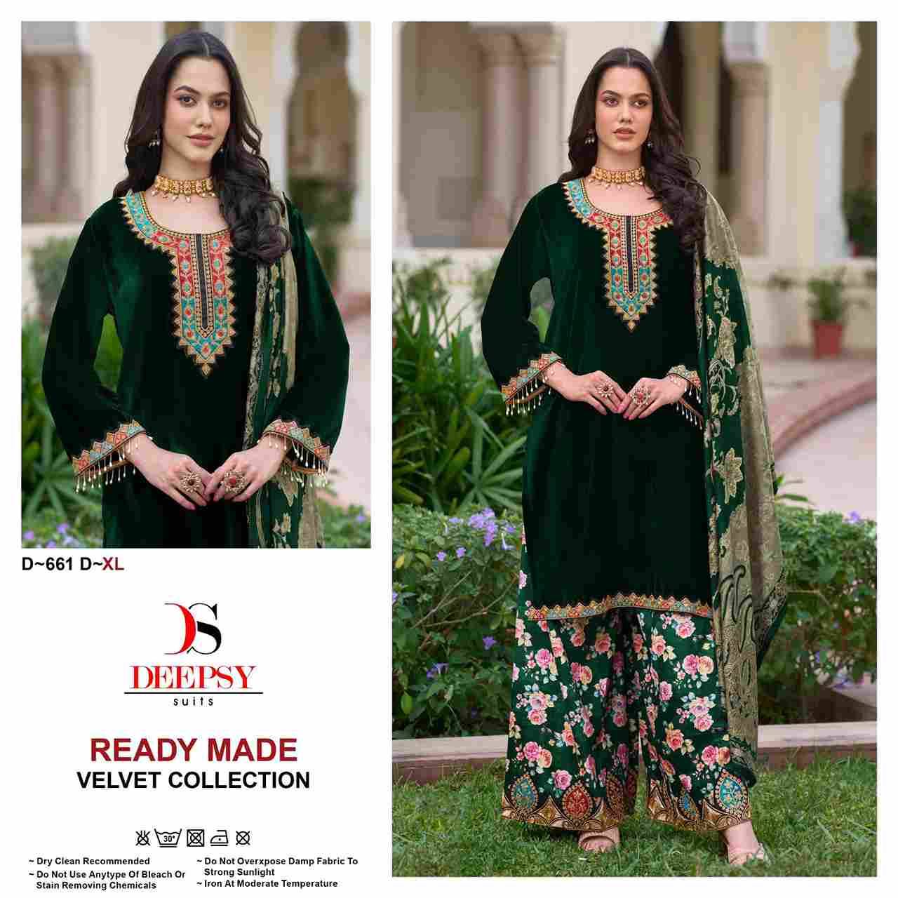 Deepsy Hit Design 661 Colours By Deepsy Suits 661-A To 661-D Series Pakistani Suits Beautiful Fancy Colorful Stylish Party Wear & Occasional Wear Velvet Embroidery Dresses At Wholesale Price