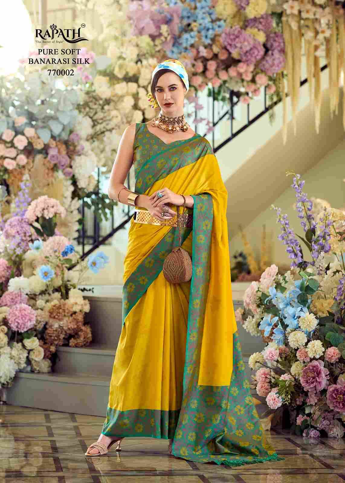 Purple Martin By Rajpath 770001 To 770008 Series Indian Traditional Wear Collection Beautiful Stylish Fancy Colorful Party Wear & Occasional Wear Soft Silk Sarees At Wholesale Price