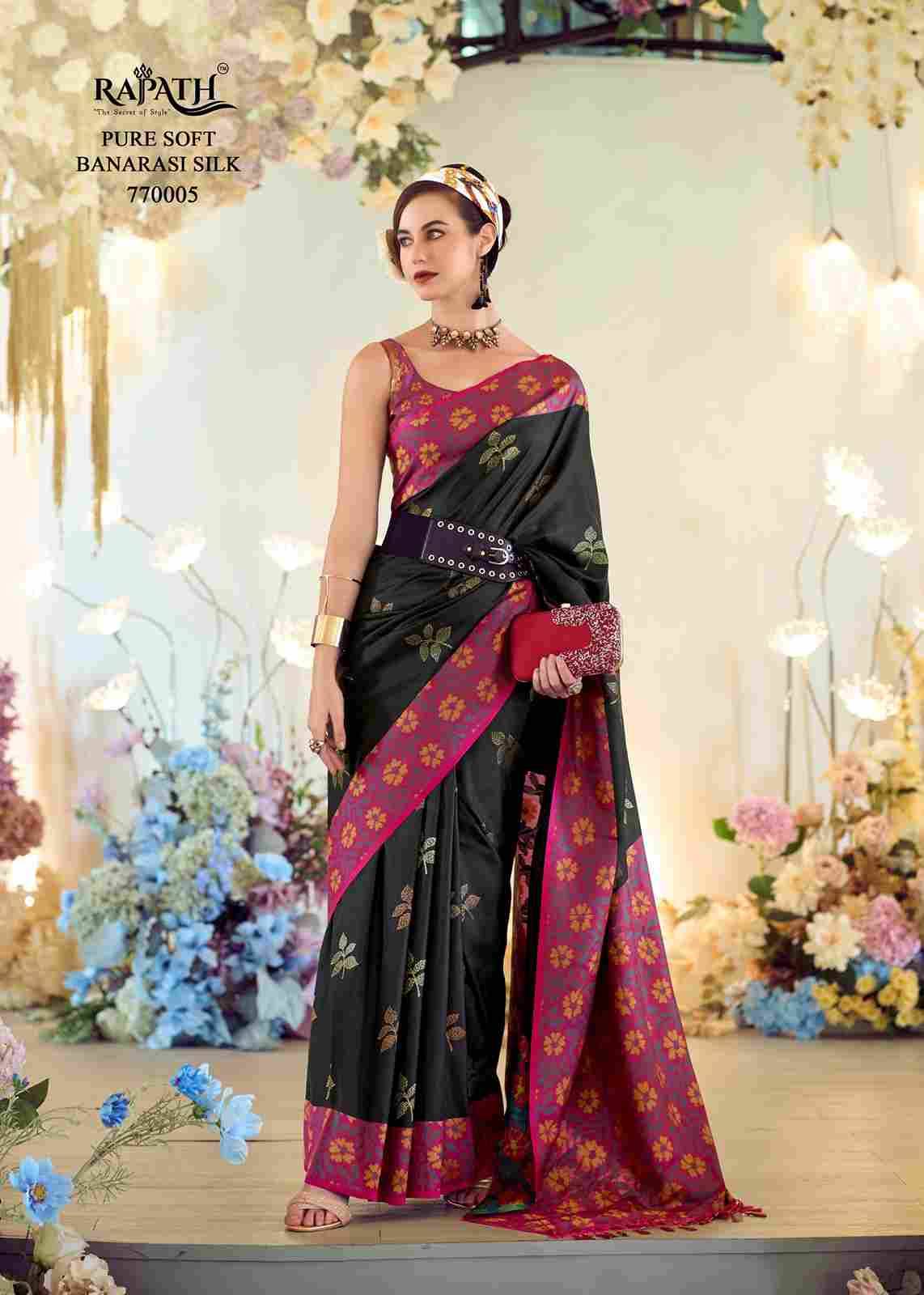 Purple Martin By Rajpath 770001 To 770008 Series Indian Traditional Wear Collection Beautiful Stylish Fancy Colorful Party Wear & Occasional Wear Soft Silk Sarees At Wholesale Price