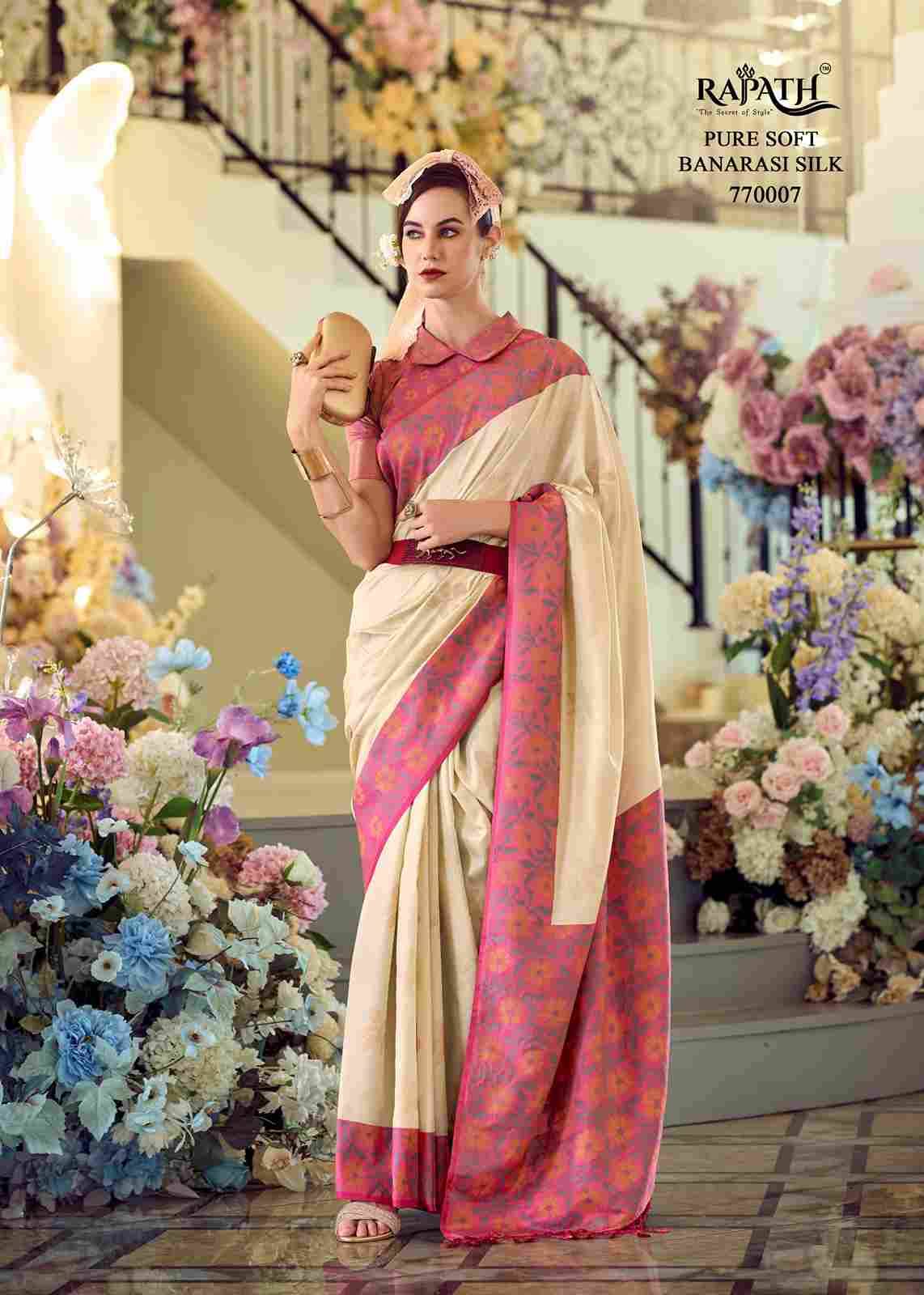 Purple Martin By Rajpath 770001 To 770008 Series Indian Traditional Wear Collection Beautiful Stylish Fancy Colorful Party Wear & Occasional Wear Soft Silk Sarees At Wholesale Price