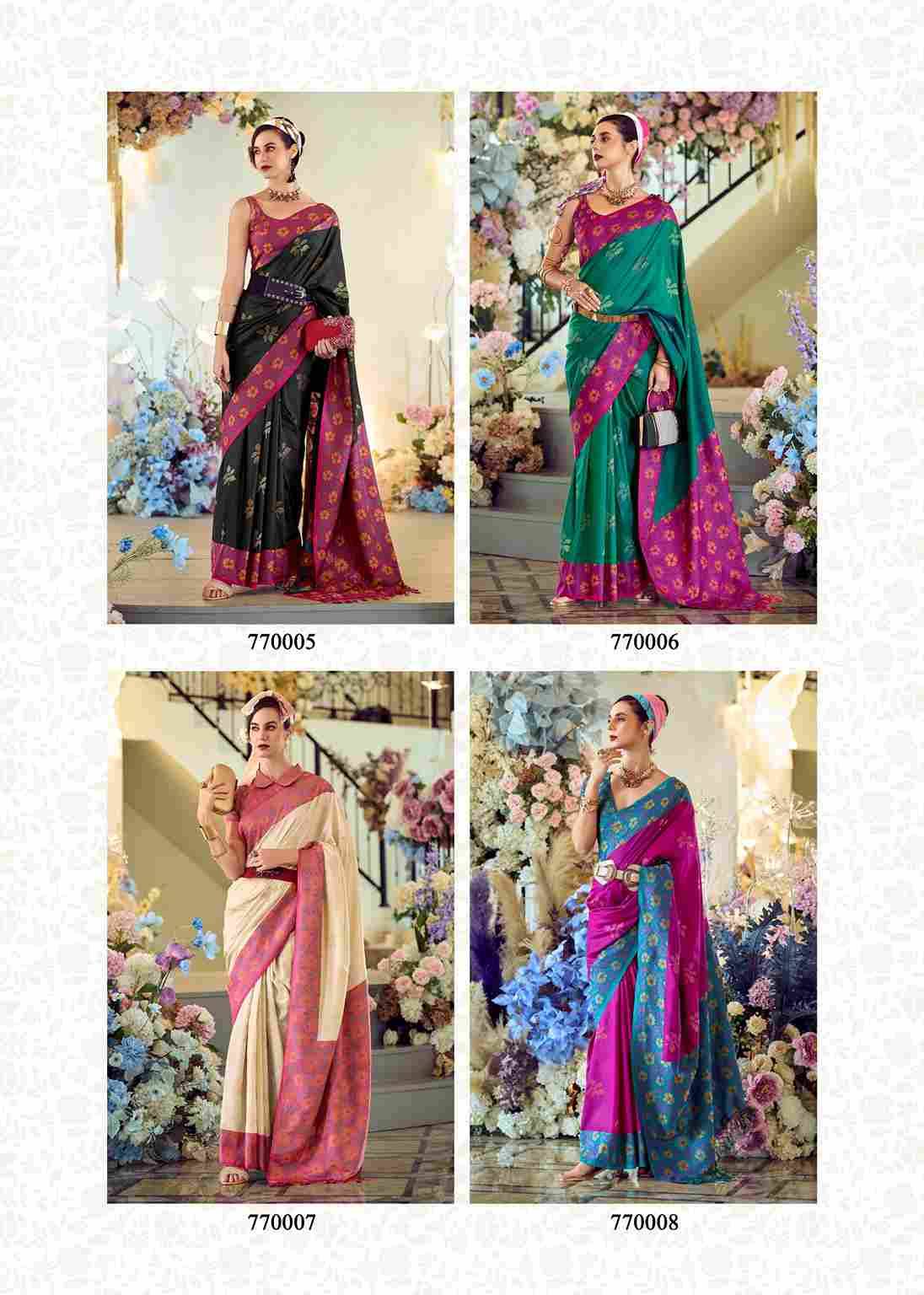 Purple Martin By Rajpath 770001 To 770008 Series Indian Traditional Wear Collection Beautiful Stylish Fancy Colorful Party Wear & Occasional Wear Soft Silk Sarees At Wholesale Price