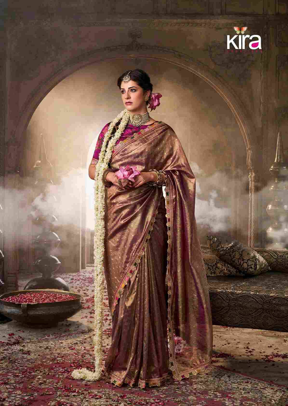 Kavyasachi By Kira 6401 To 6406 Series Indian Traditional Wear Collection Beautiful Stylish Fancy Colorful Party Wear & Occasional Wear Pure Tissue Sarees At Wholesale Price