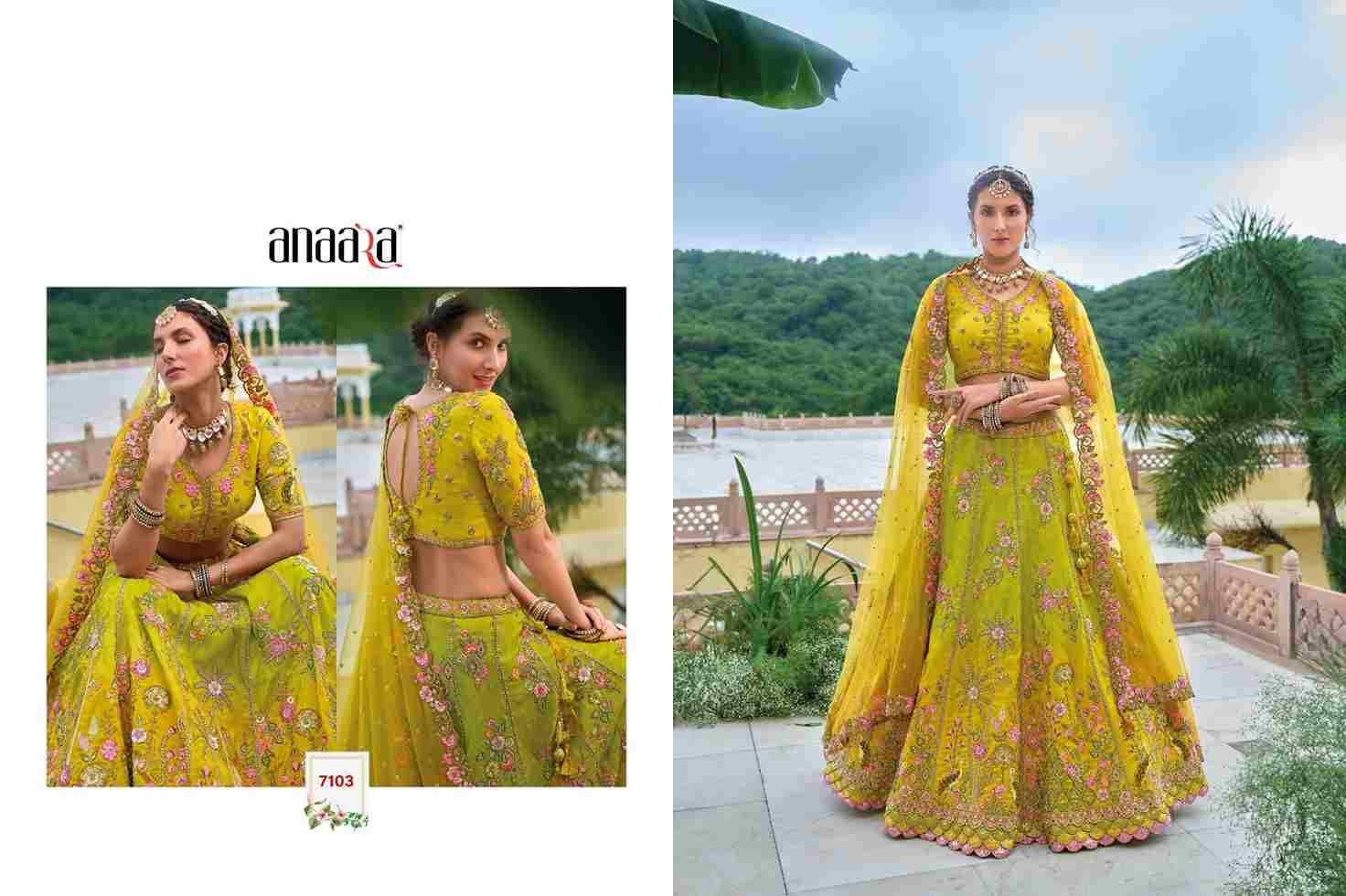 Anaara 7101 Series By Tathastu 7101 To 7112 Series Indian Traditional Wear Bridal Collection Beautiful Stylish Fancy Colorful Party Wear & Occasional Wear Silk Lehengas At Wholesale Price