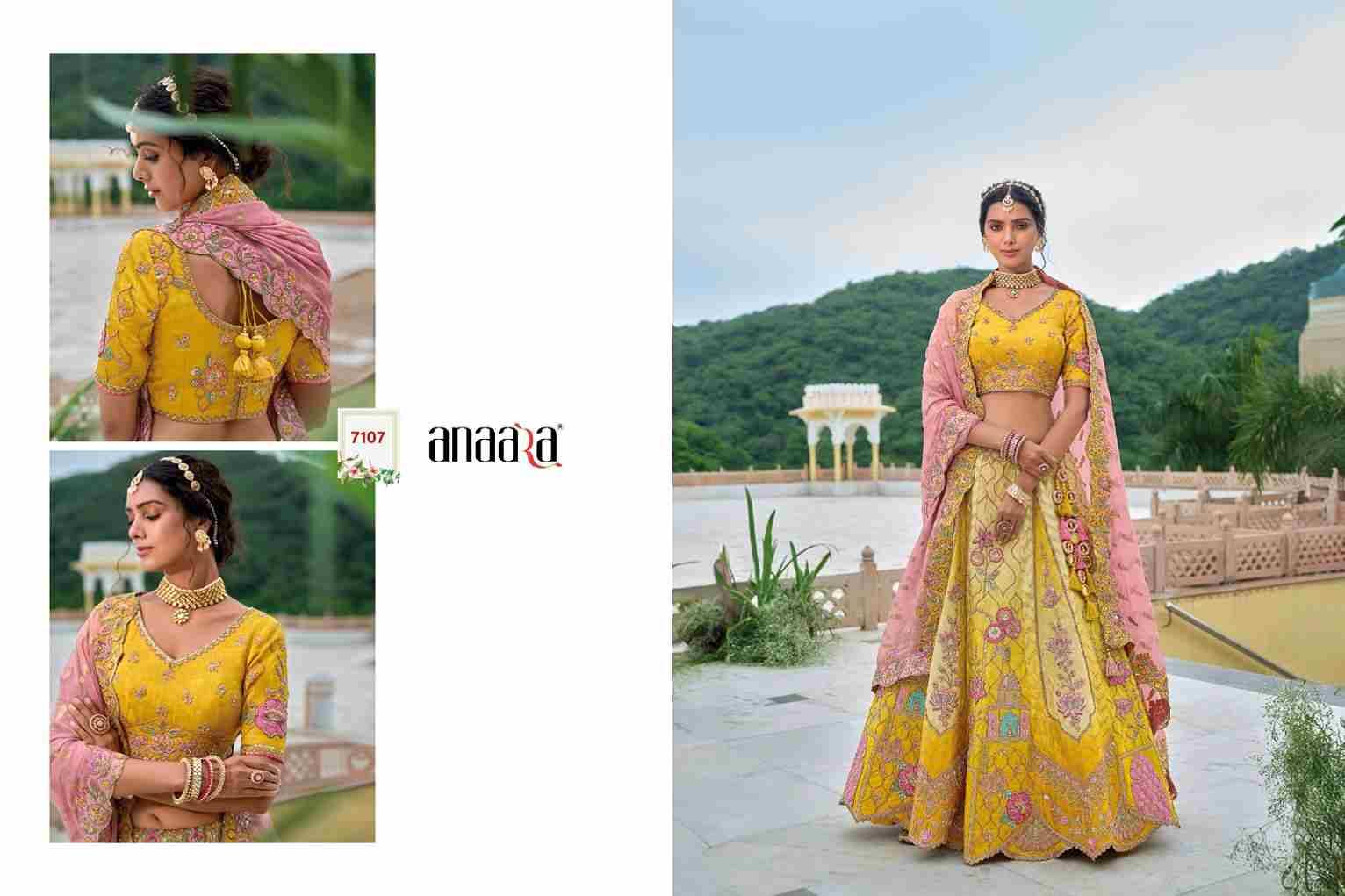 Anaara 7101 Series By Tathastu 7101 To 7112 Series Indian Traditional Wear Bridal Collection Beautiful Stylish Fancy Colorful Party Wear & Occasional Wear Silk Lehengas At Wholesale Price