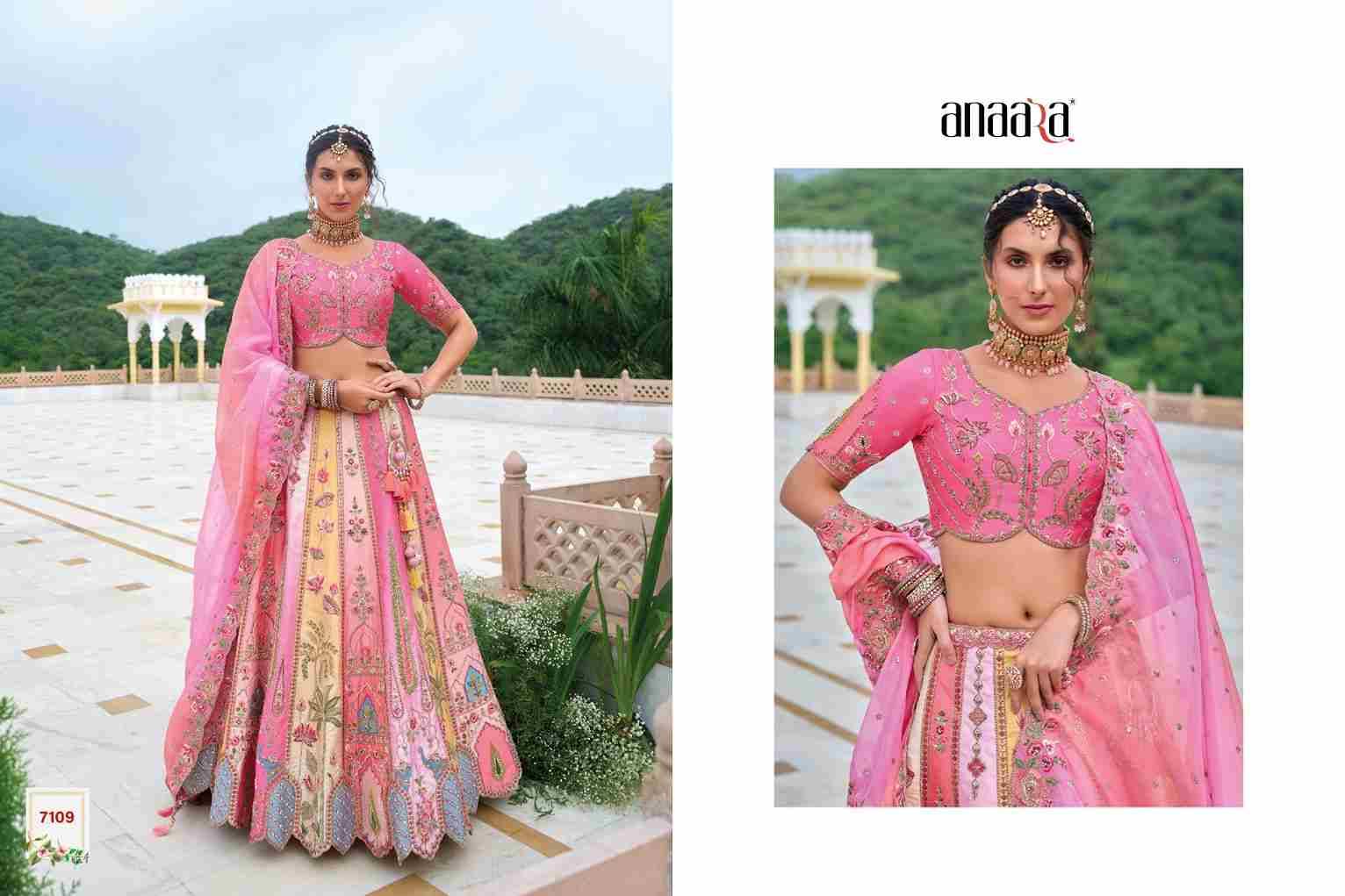 Anaara 7101 Series By Tathastu 7101 To 7112 Series Indian Traditional Wear Bridal Collection Beautiful Stylish Fancy Colorful Party Wear & Occasional Wear Silk Lehengas At Wholesale Price