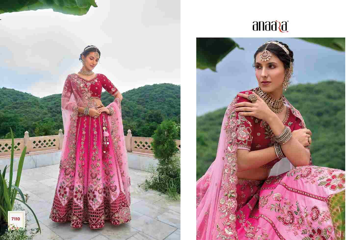 Anaara 7101 Series By Tathastu 7101 To 7112 Series Indian Traditional Wear Bridal Collection Beautiful Stylish Fancy Colorful Party Wear & Occasional Wear Silk Lehengas At Wholesale Price