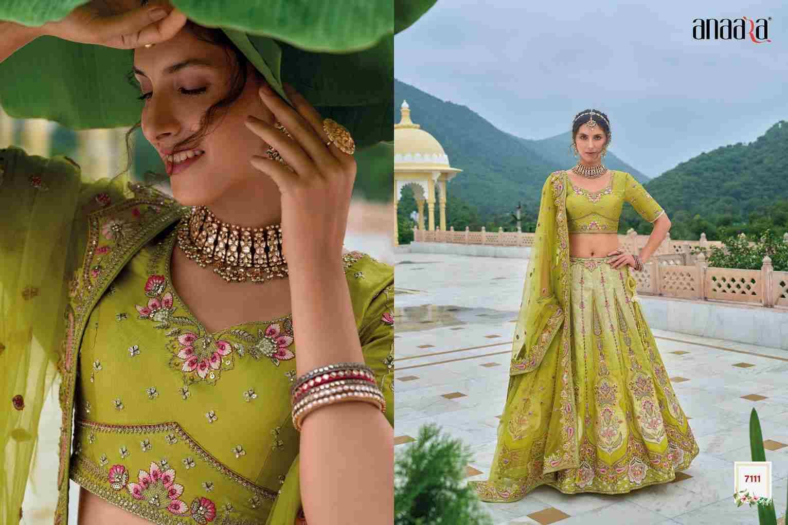 Anaara 7101 Series By Tathastu 7101 To 7112 Series Indian Traditional Wear Bridal Collection Beautiful Stylish Fancy Colorful Party Wear & Occasional Wear Silk Lehengas At Wholesale Price