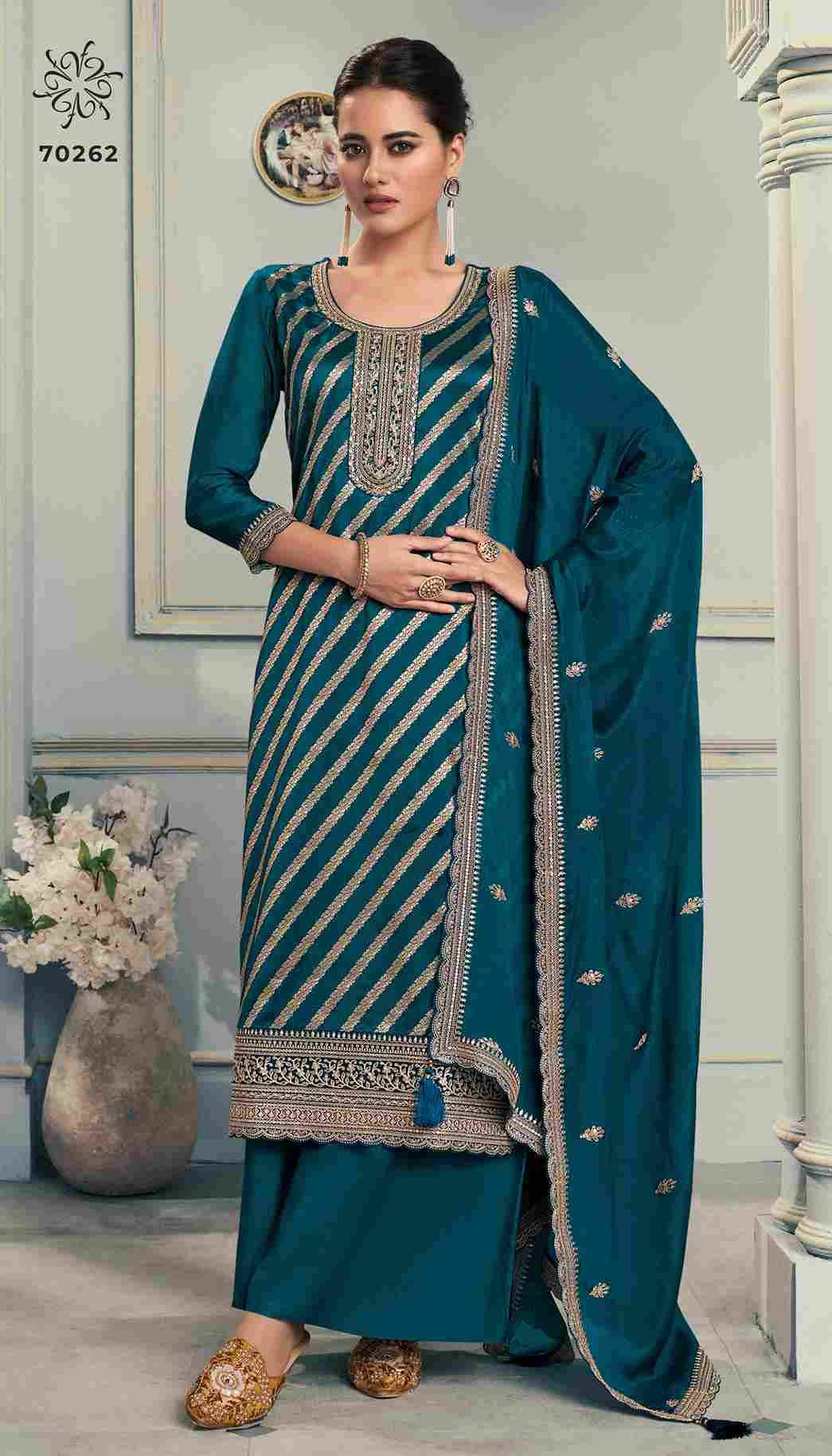 Silky Vol-3 By Vinay Fashion 70261 To 70264 Series Designer Festive Suits Collection Beautiful Stylish Fancy Colorful Party Wear & Occasional Wear Silk Jacquard Dresses At Wholesale Price