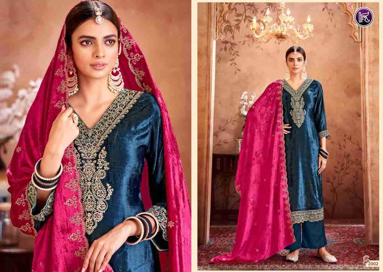 Sajani By Kala Fashion 2001 To 2004 Series Festive Suits Beautiful Fancy Colorful Stylish Party Wear & Occasional Wear Velvet Embroidered Dresses At Wholesale Price