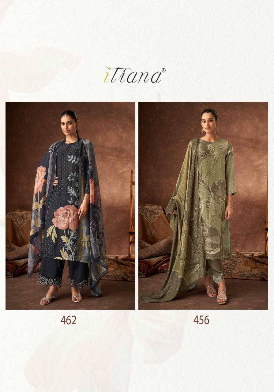 Pavitra By Itrana Beautiful Festive Suits Colorful Stylish Fancy Casual Wear & Ethnic Wear Pure Muslin Silk Dresses At Wholesale Price