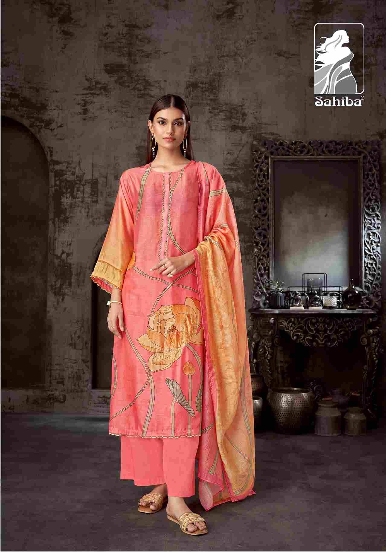 Lotus By Sahiba Fabrics Beautiful Festive Suits Colorful Stylish Fancy Casual Wear & Ethnic Wear Pure Muslin Silk Dresses At Wholesale Price