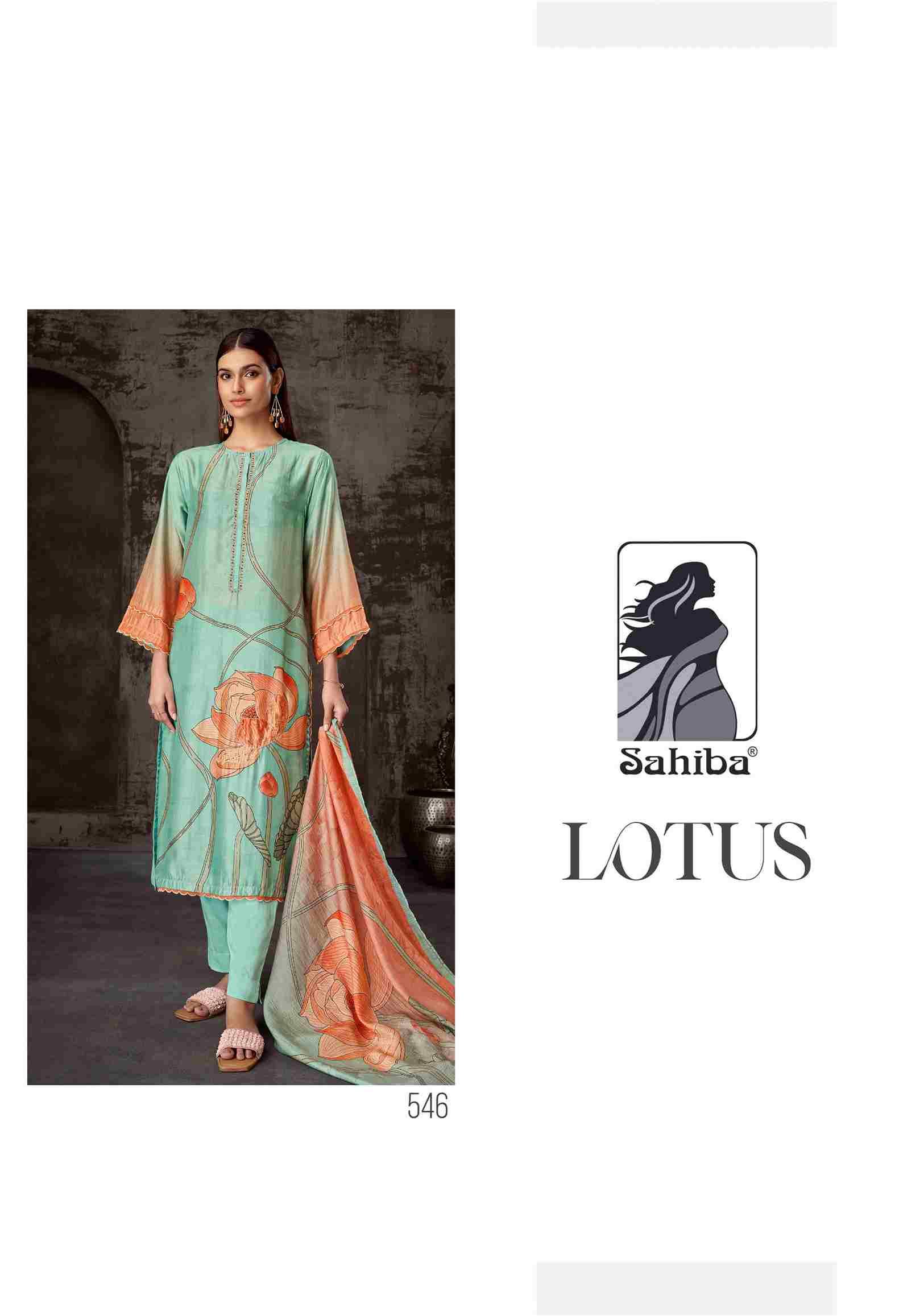 Lotus By Sahiba Fabrics Beautiful Festive Suits Colorful Stylish Fancy Casual Wear & Ethnic Wear Pure Muslin Silk Dresses At Wholesale Price