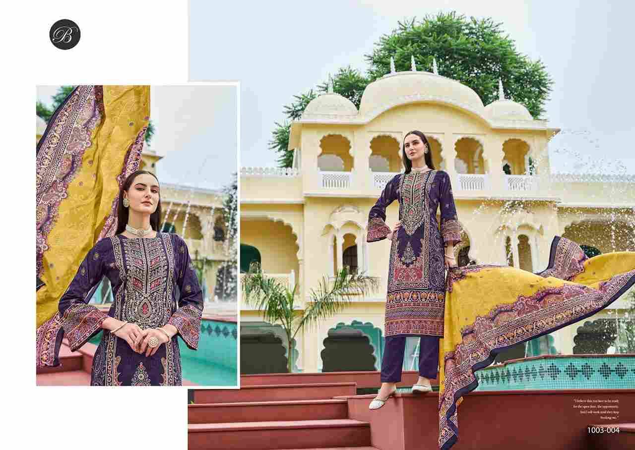 Naira Vol-81 By Belliza 1003-001 To 1003-008 Series Beautiful Festive Suits Stylish Fancy Colorful Casual Wear & Ethnic Wear Pure Cotton Print Dresses At Wholesale Price