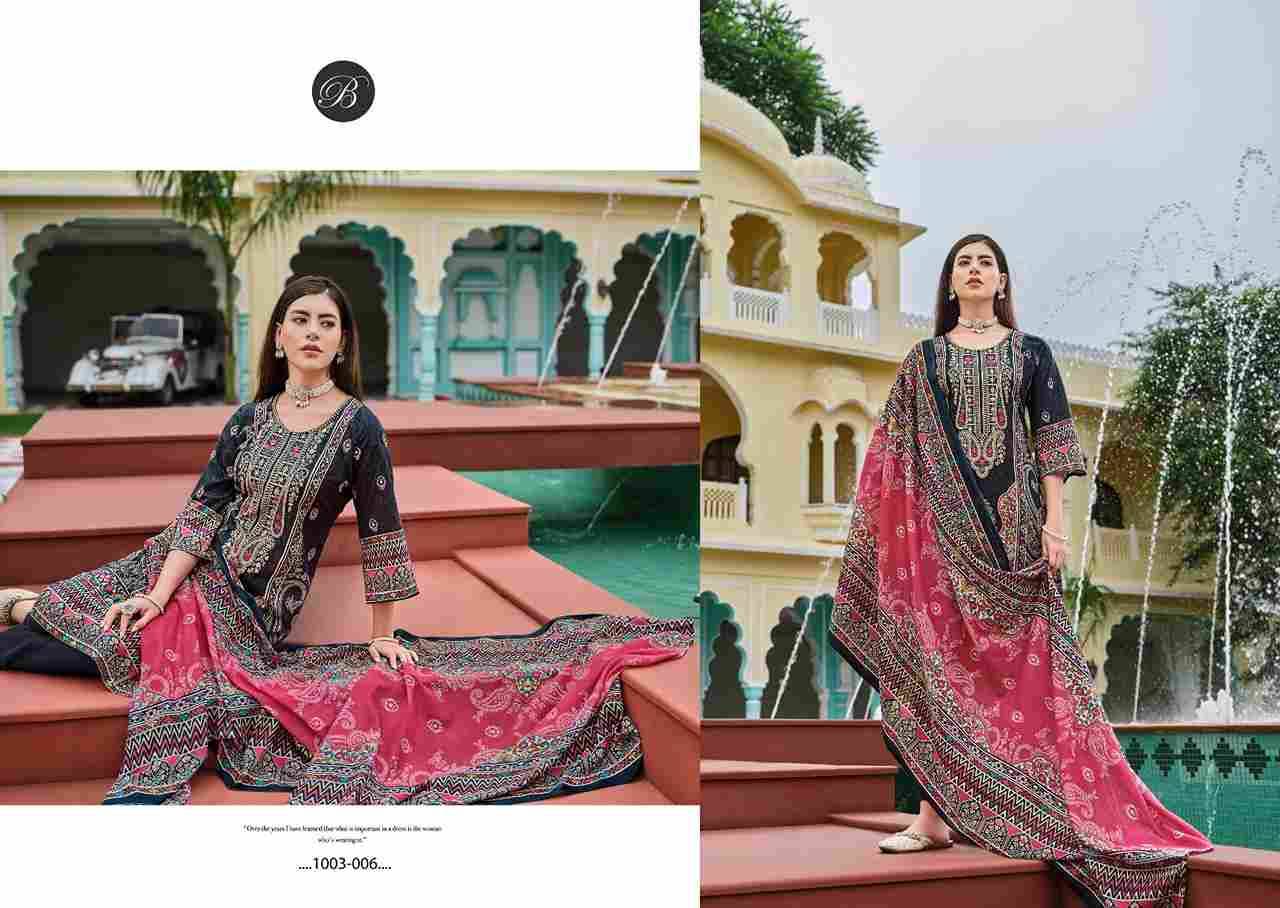 Naira Vol-81 By Belliza 1003-001 To 1003-008 Series Beautiful Festive Suits Stylish Fancy Colorful Casual Wear & Ethnic Wear Pure Cotton Print Dresses At Wholesale Price