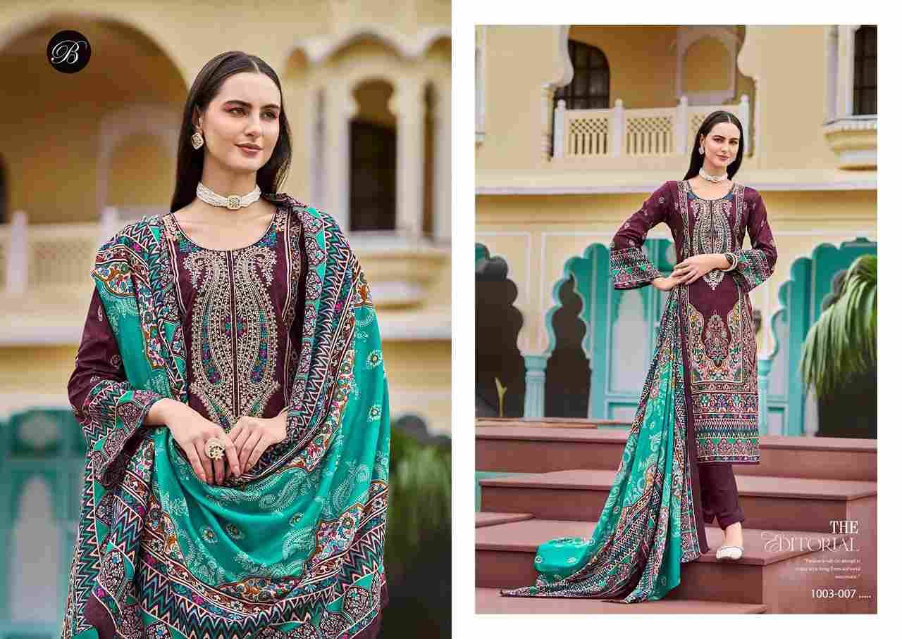 Naira Vol-81 By Belliza 1003-001 To 1003-008 Series Beautiful Festive Suits Stylish Fancy Colorful Casual Wear & Ethnic Wear Pure Cotton Print Dresses At Wholesale Price