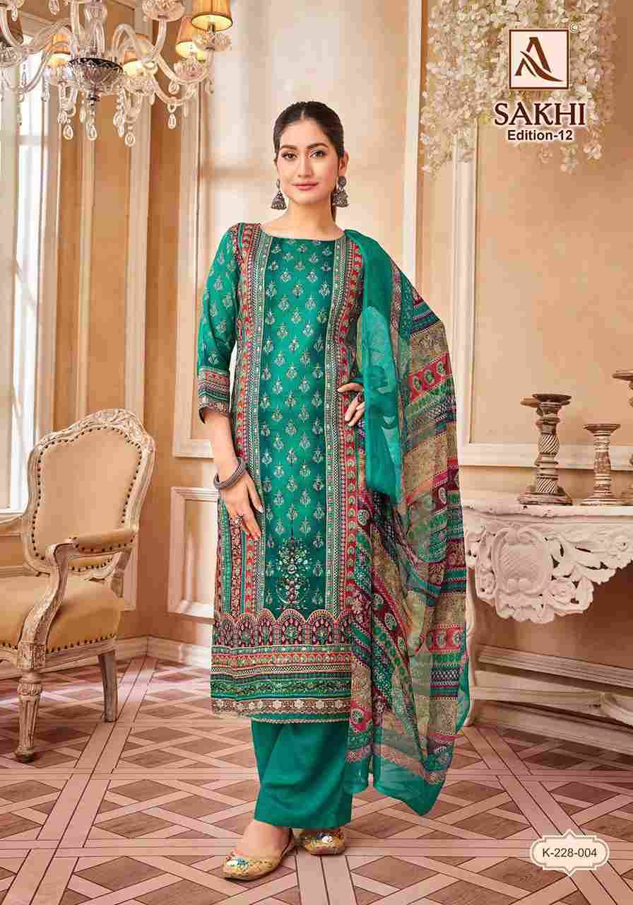 Sakhi Vol-12 By Alok Suit 228-001 To 228-004 Series Beautiful Festive Suits Colorful Stylish Fancy Casual Wear & Ethnic Wear Pure Jam Dresses At Wholesale Price