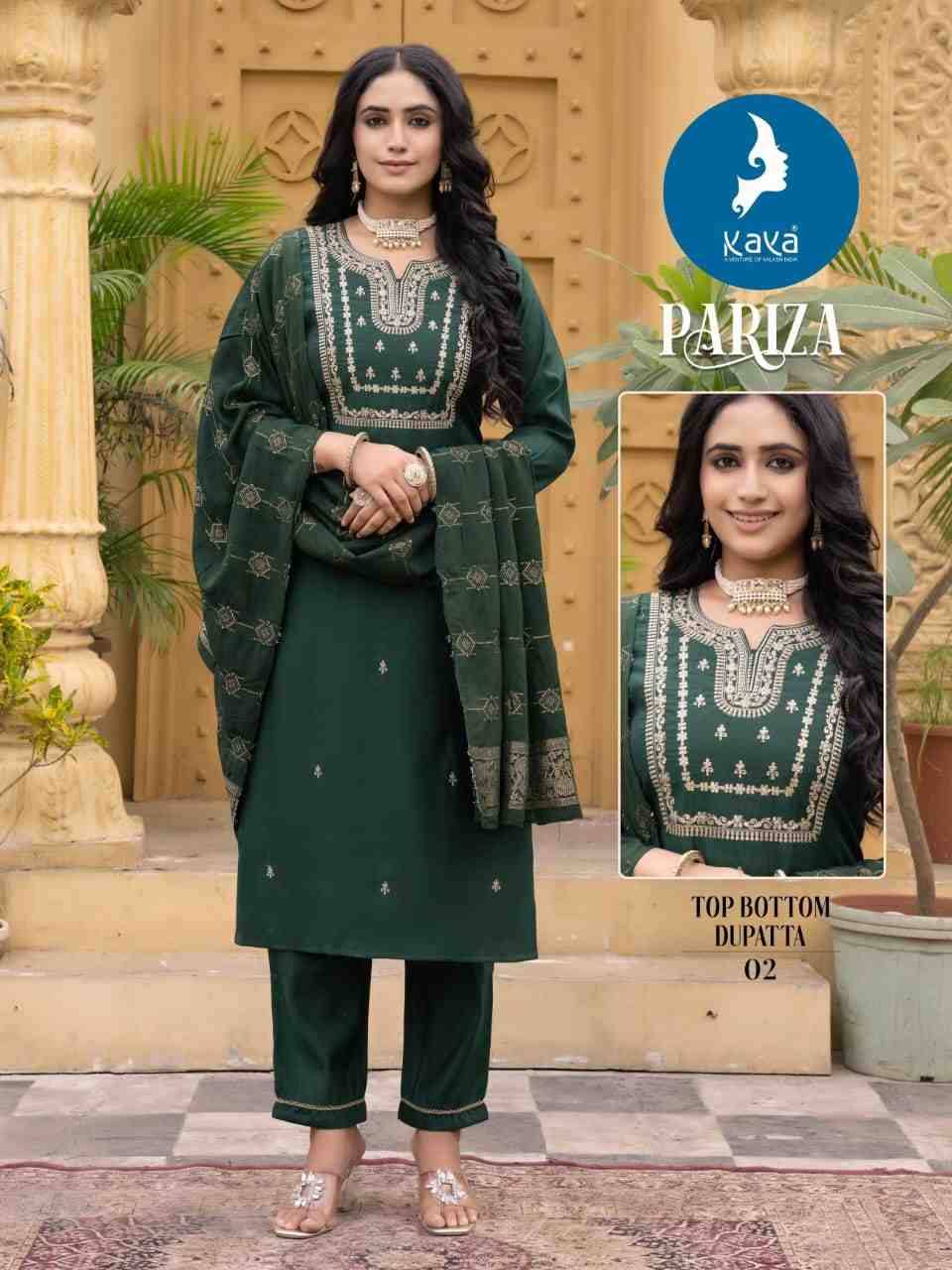 Pariza By Kaya 01 To 08 Series Designer Stylish Fancy Colorful Beautiful Party Wear & Ethnic Wear Collection Roman Silk Dresses At Wholesale Price