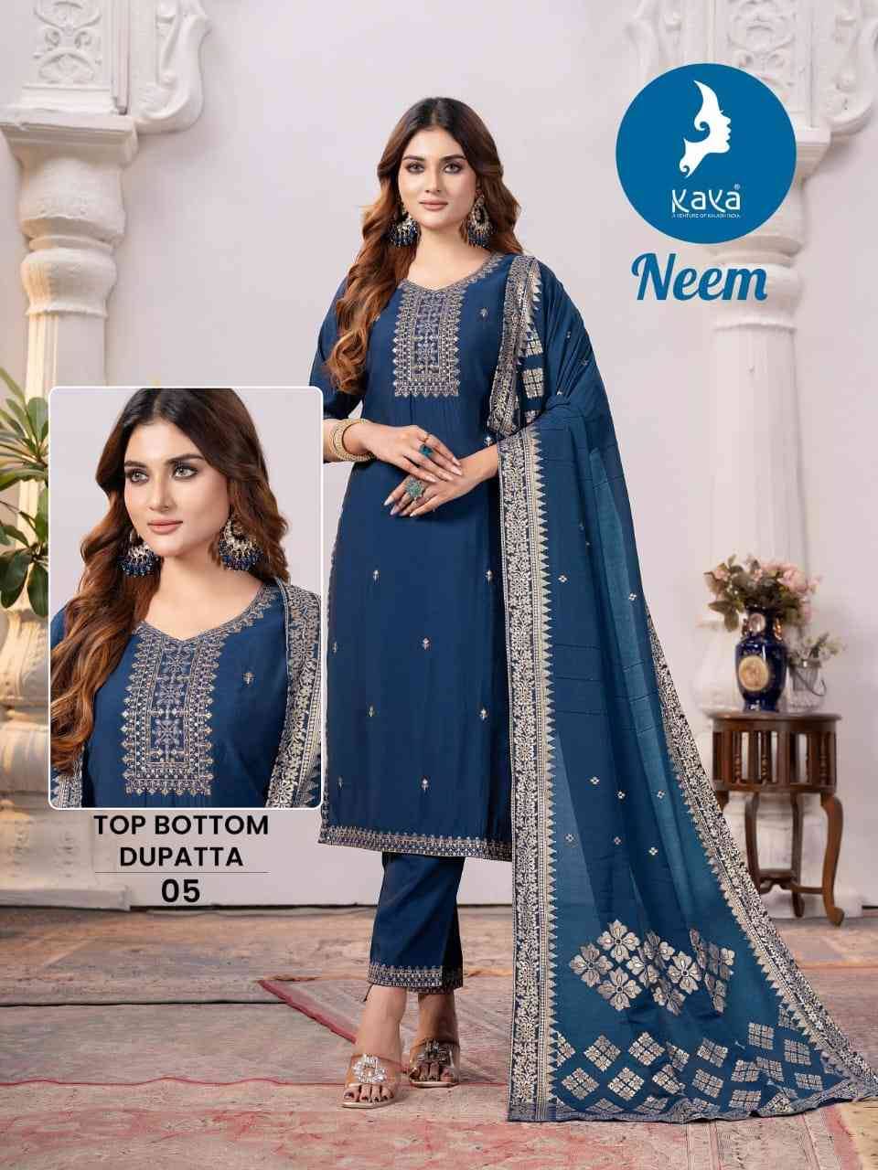 Neem By Kaya 01 To 06 Series Designer Stylish Fancy Colorful Beautiful Party Wear & Ethnic Wear Collection Tissue Shimmer Dresses At Wholesale Price