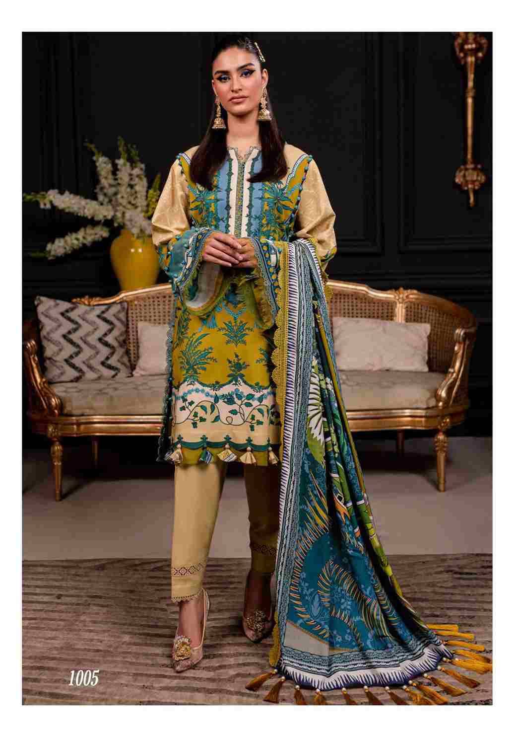 Azure By Hala 1001 To 1006 Series Beautiful Festive Suits Stylish Fancy Colorful Casual Wear & Ethnic Wear Pure Lawn Cotton Digital Print Dresses At Wholesale Price