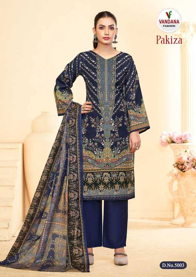 Pakiza Vol-5 By Vandana Fashion 5001 To 5008 Series Beautiful Stylish Festive Suits Fancy Colorful Casual Wear & Ethnic Wear & Ready To Wear Pure Cotton Print Dresses At Wholesale Price