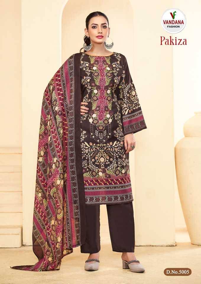 Pakiza Vol-5 By Vandana Fashion 5001 To 5008 Series Beautiful Stylish Festive Suits Fancy Colorful Casual Wear & Ethnic Wear & Ready To Wear Pure Cotton Print Dresses At Wholesale Price