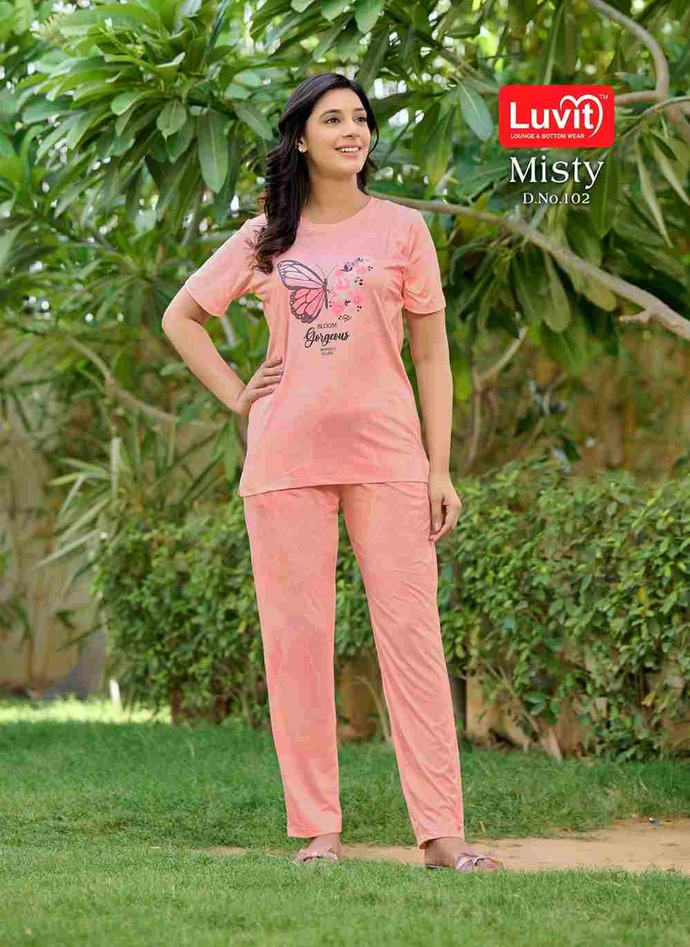 Misty By Luvit 101 To 108 Series Beautiful Stylish Fancy Colorful Casual Wear & Ethnic Wear Fancy Night Suits At Wholesale Price