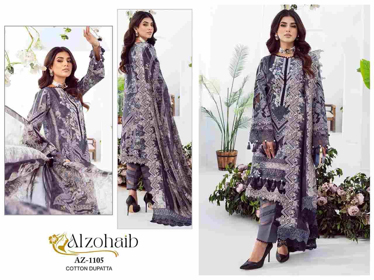 Alzohaib 1102 Series By Alzohaib 1102 To 1105 Series Beautiful Pakistani Suits Stylish Fancy Colorful Party Wear & Occasional Wear Pure Cotton Print Dresses At Wholesale Price