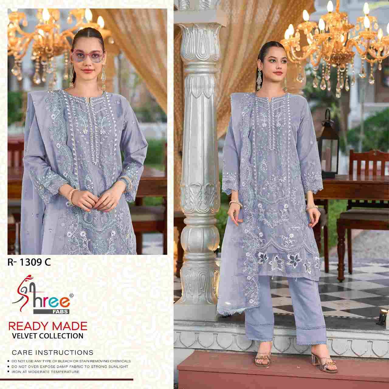 Shree Fabs Hit Design R-1309 Colours By Shree Fabs R-1309-A To R-1309-D Series Wholesale Designer Pakistani Suits Collection Beautiful Stylish Fancy Colorful Party Wear & Occasional Wear Organza Dresses At Wholesale Price