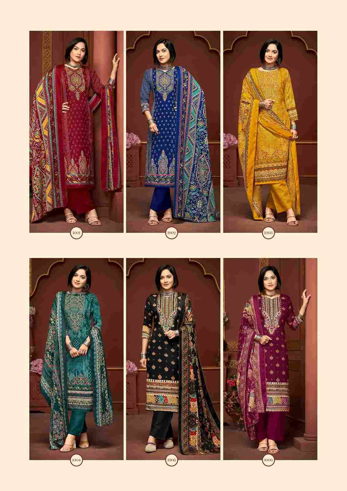 Cherry By Kavyakala 1001 To 1006 Series Beautiful Festive Suits Stylish Fancy Colorful Casual Wear & Ethnic Wear Pure Pashmina Print Dresses At Wholesale Price